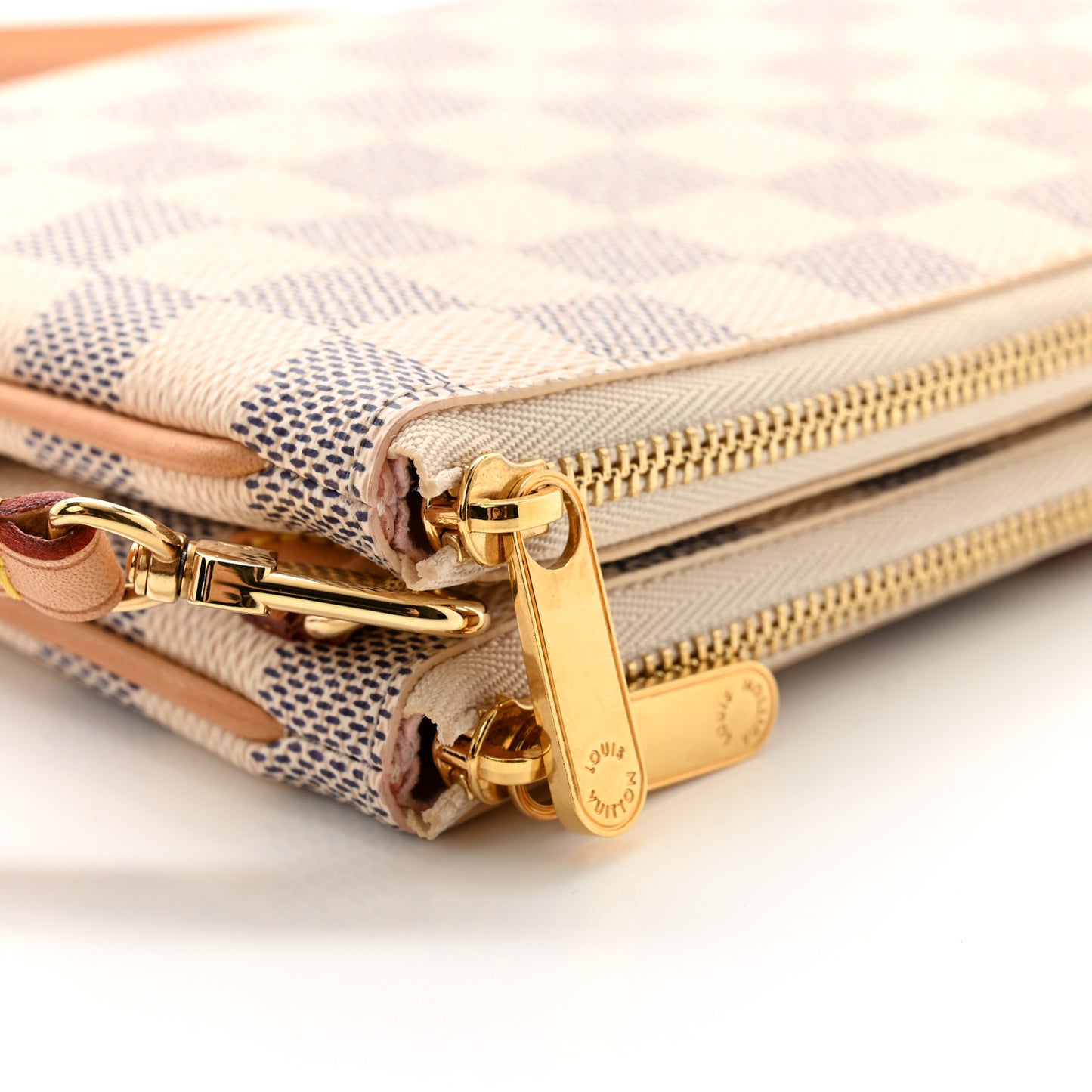 Damier Azur Double Zip Pochette