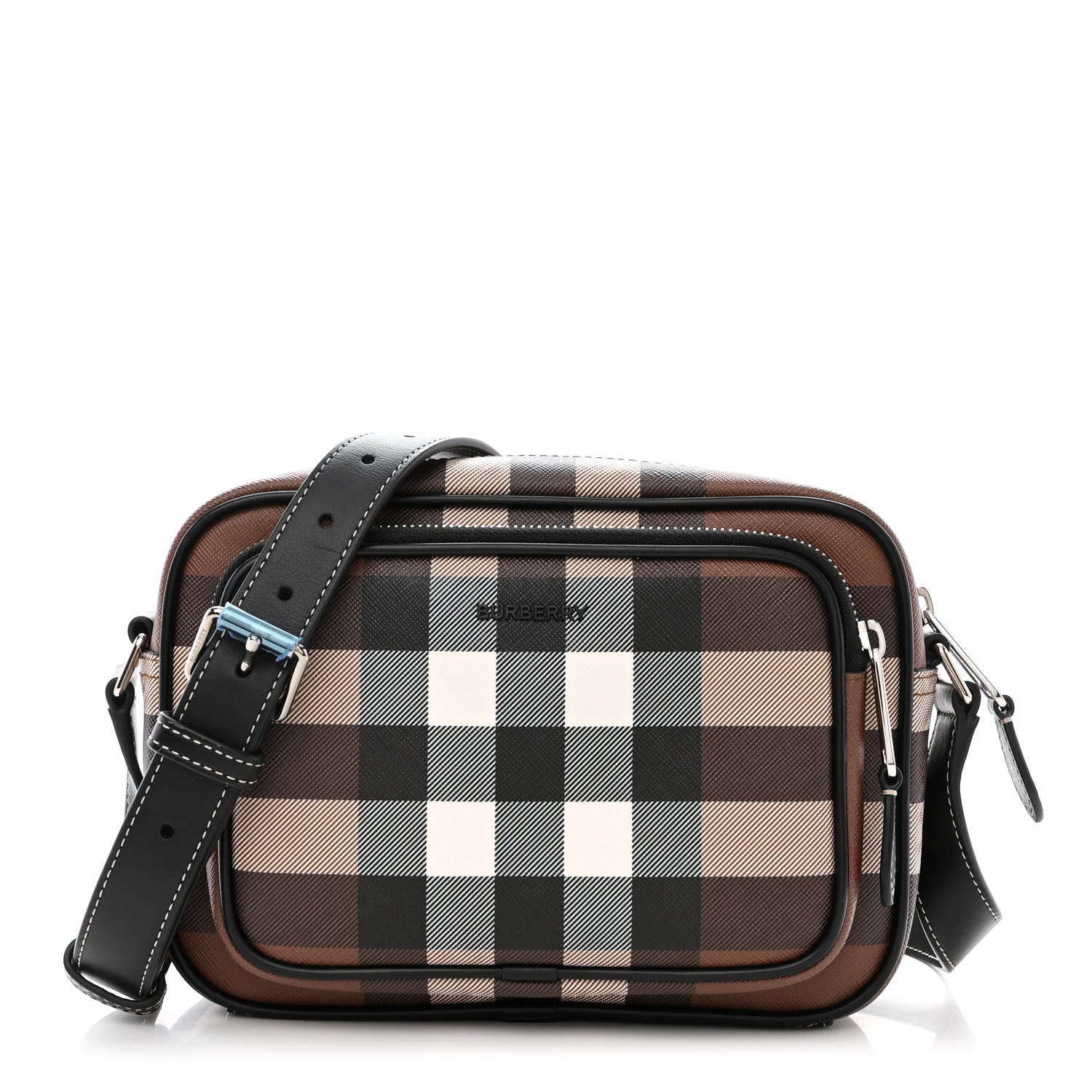 Burberry Canvas Check Paddy Messenger Birch Brown 1 of 12
