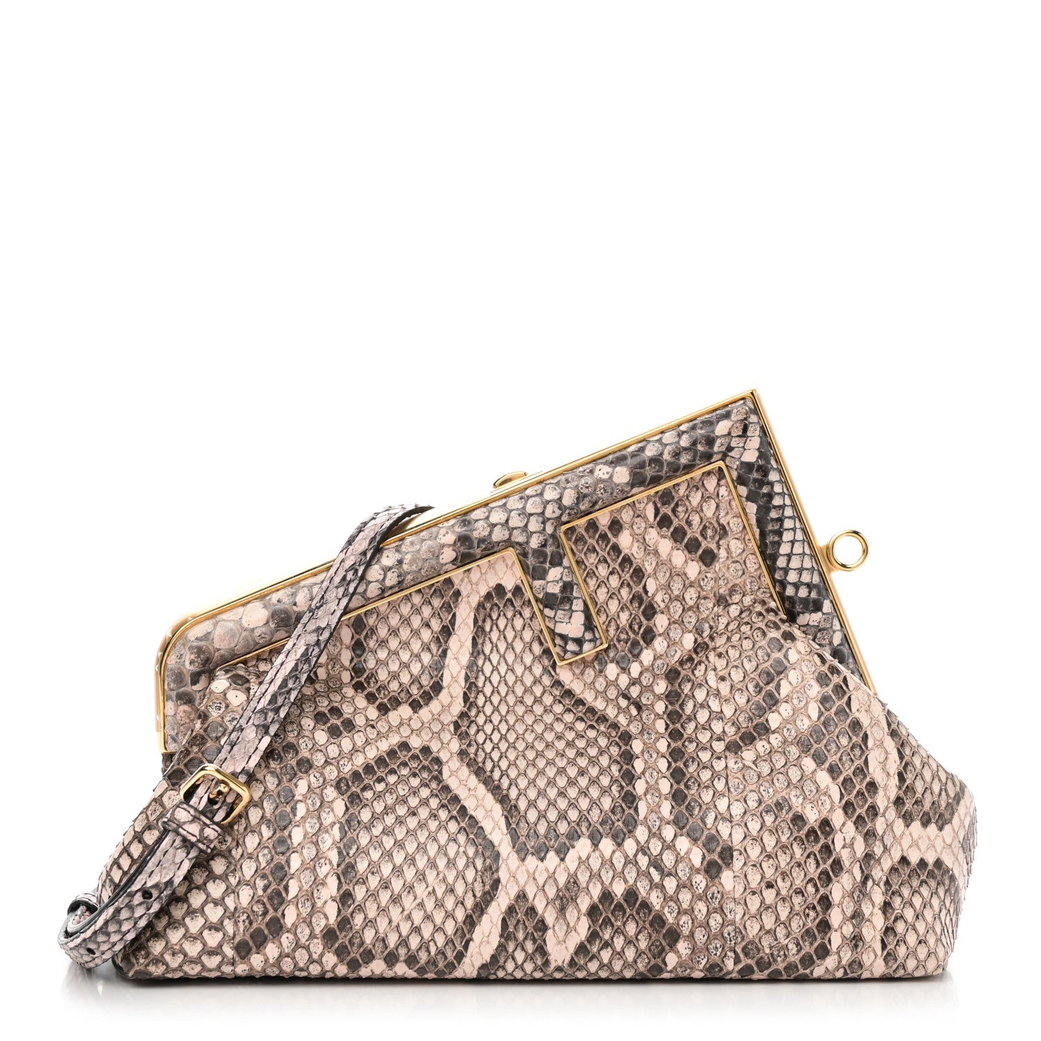 Fendi Snakeskin Small Fendi First Light Pink 1735595 – FASHIONPHILE