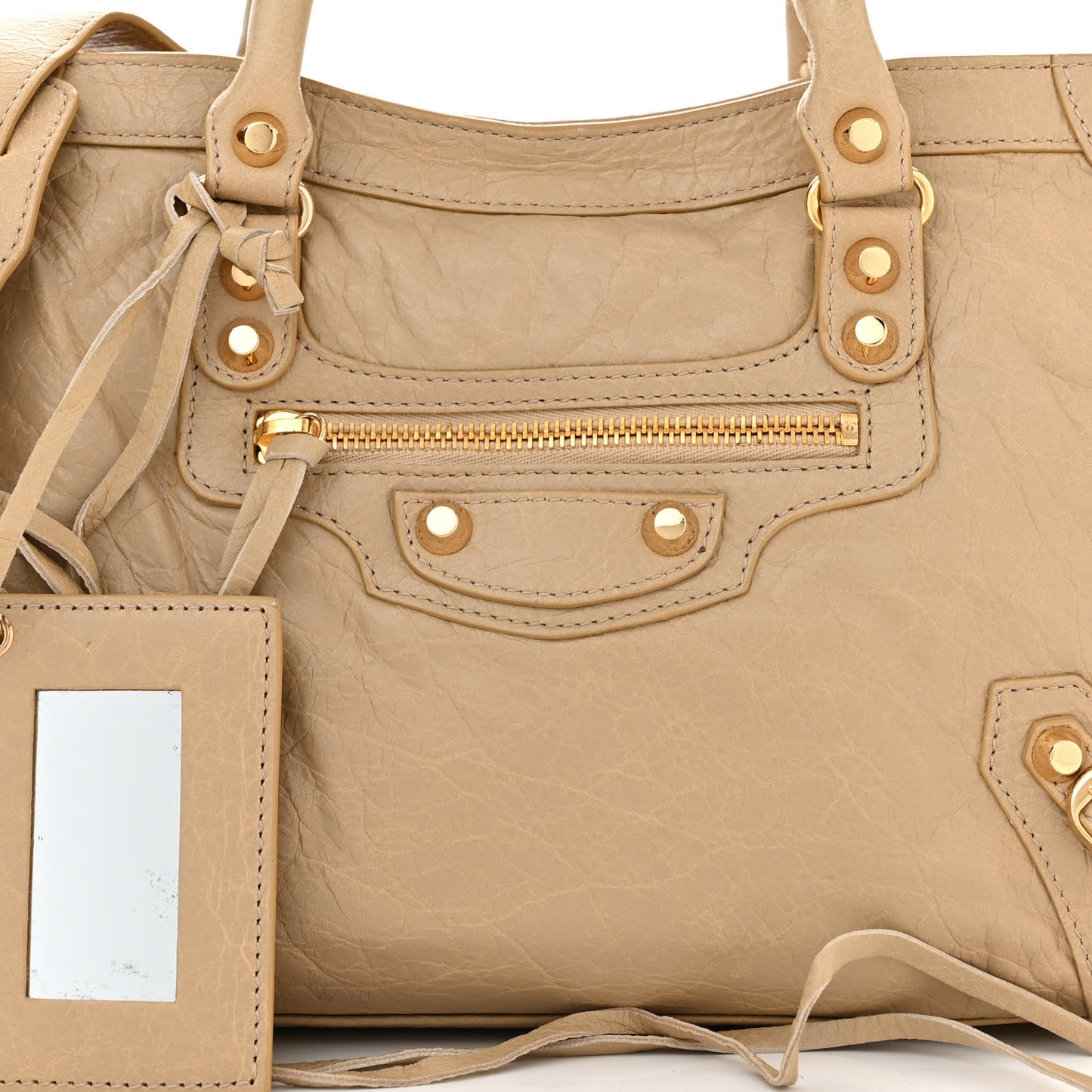 Agneau Classic Gold Hardware S City Beige Sable