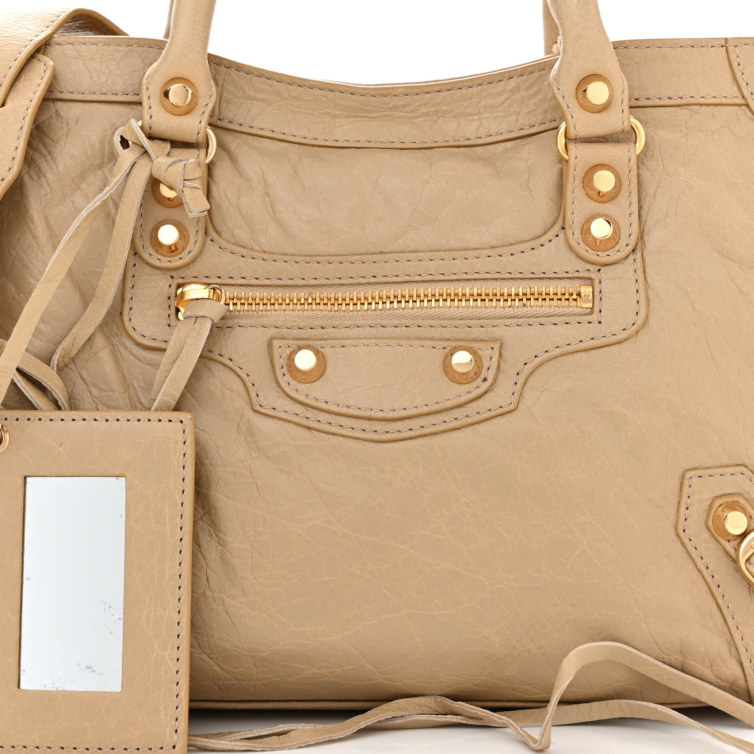 Balenciaga Agneau Classic Gold Hardware S City Beige Sable 9 of 11