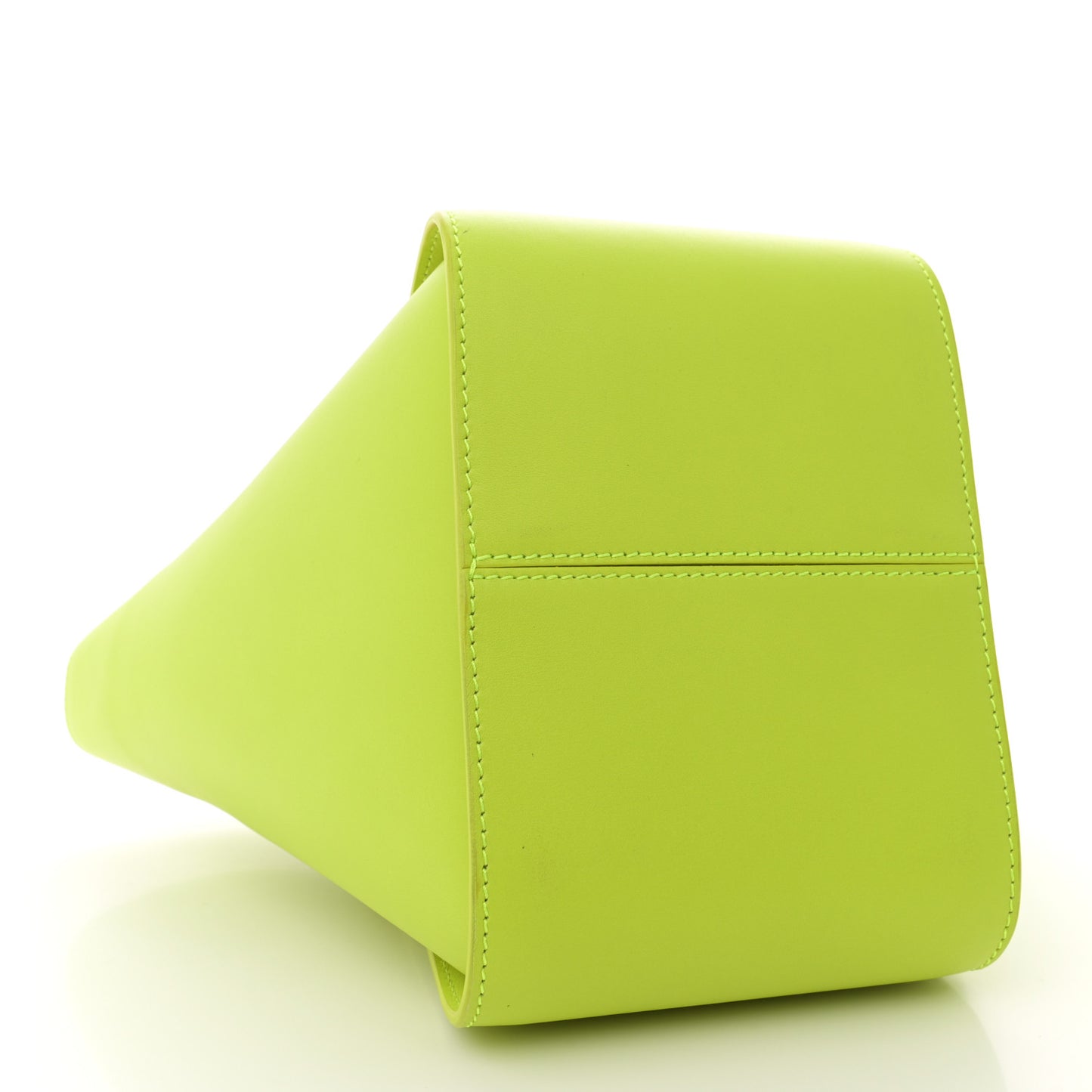 Calfskin Mini Mode Travia Tote Acid Green