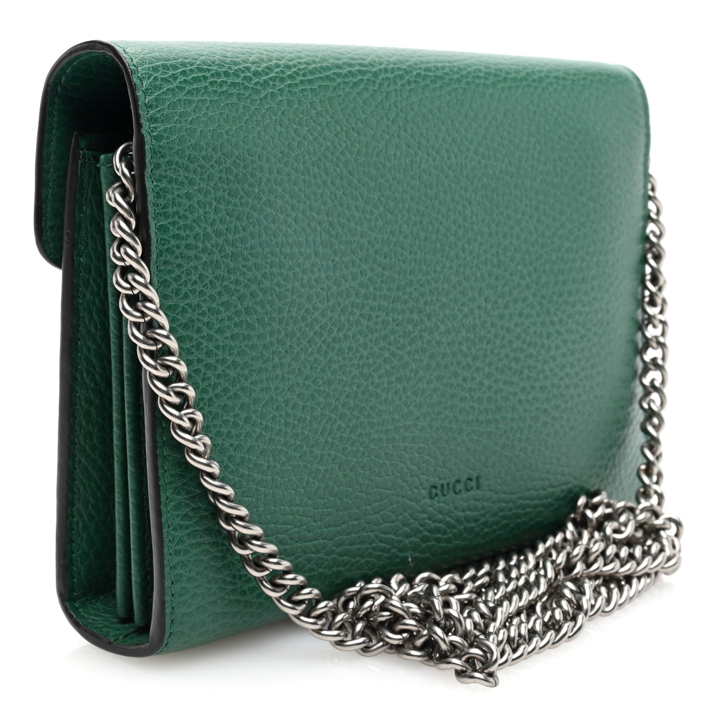 Calfskin Mini Dionysus Chain Wallet Emerald