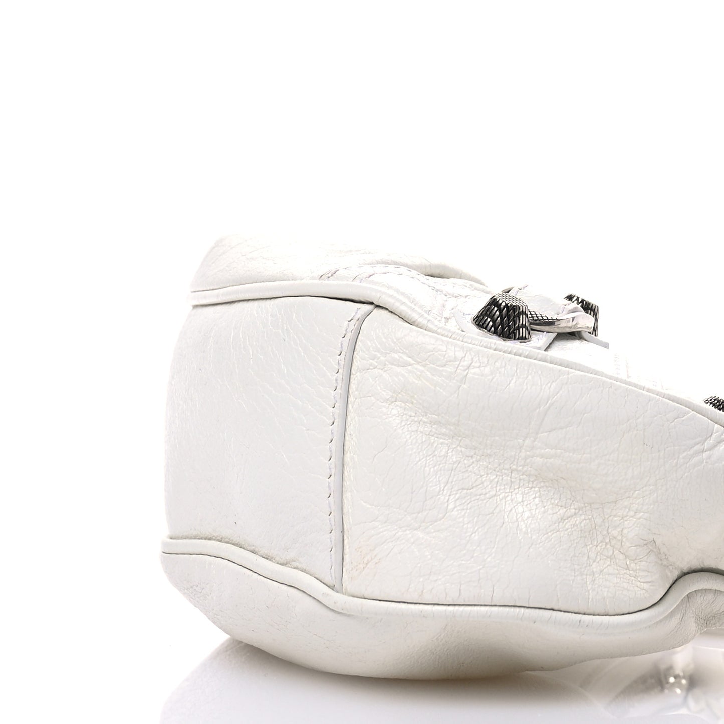 Agneau Arena Le Cagole Shoulder Bag XS Optic White