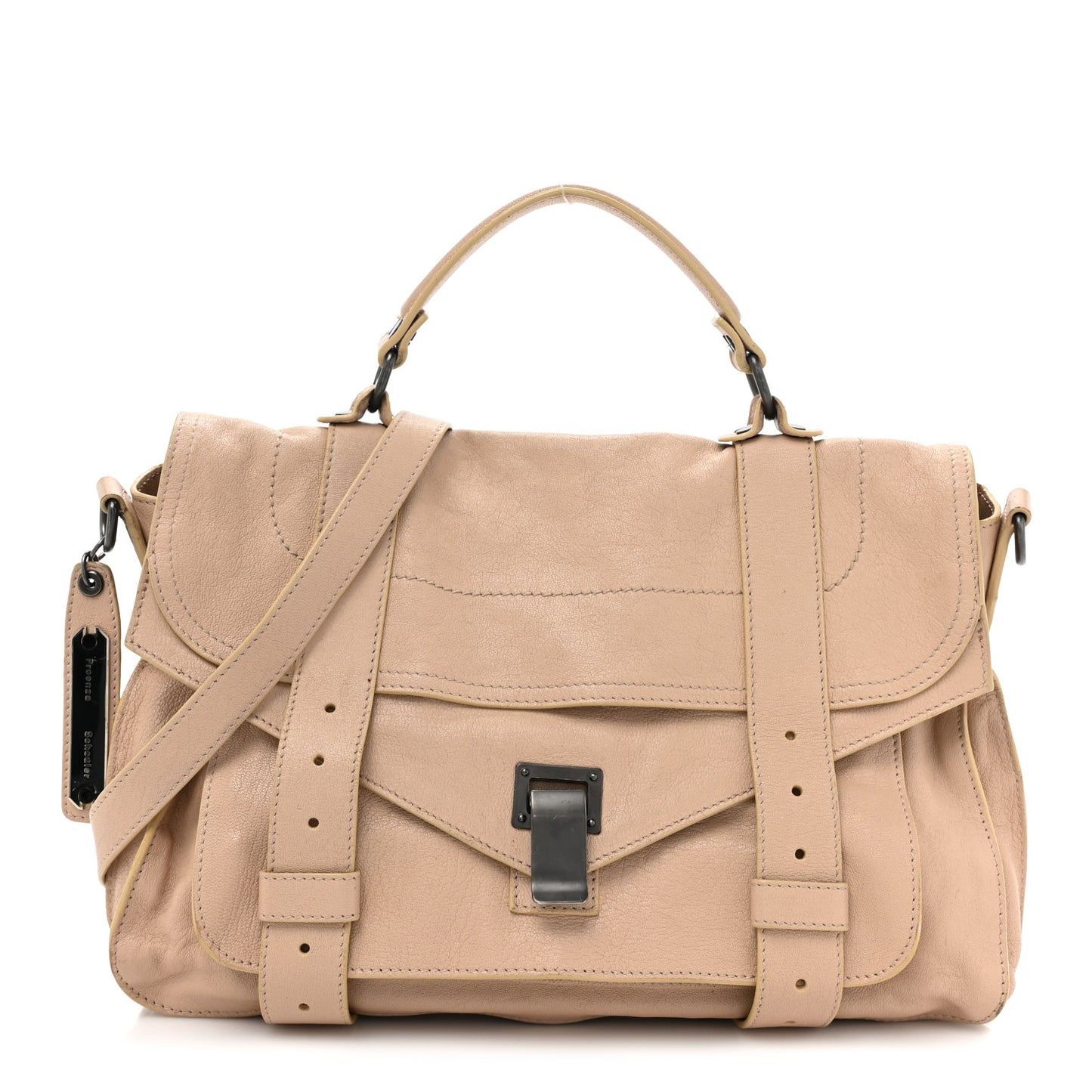 Lambskin Medium PS1 Satchel Nude