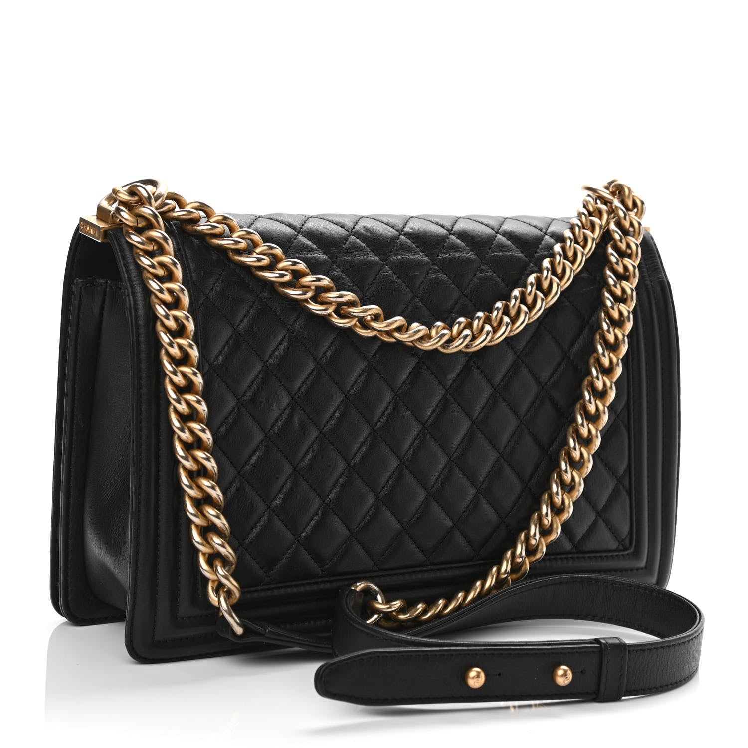 Chanel Calfskin Quilted New Medium Boy Flap Black 3 of 13