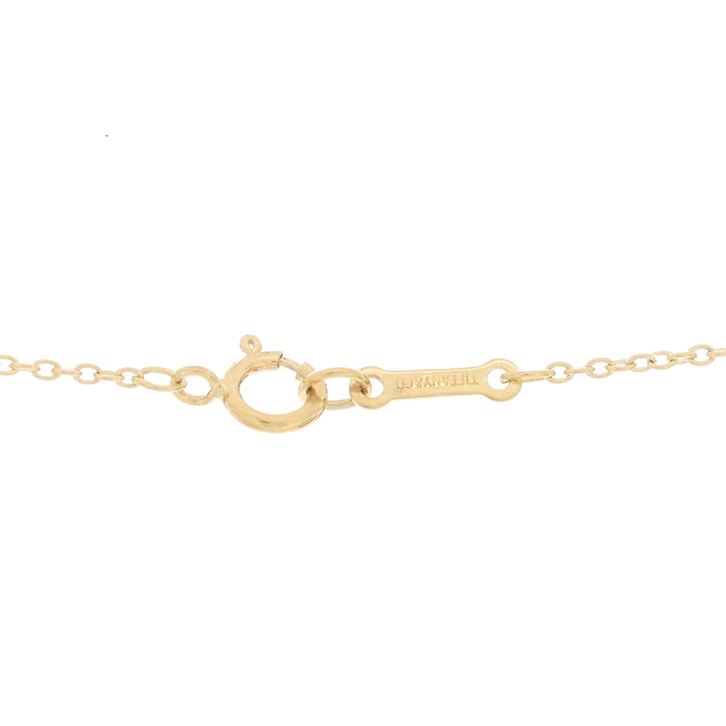 18K Yellow Gold Mini Paloma Picasso Loving Heart Pendant Necklace