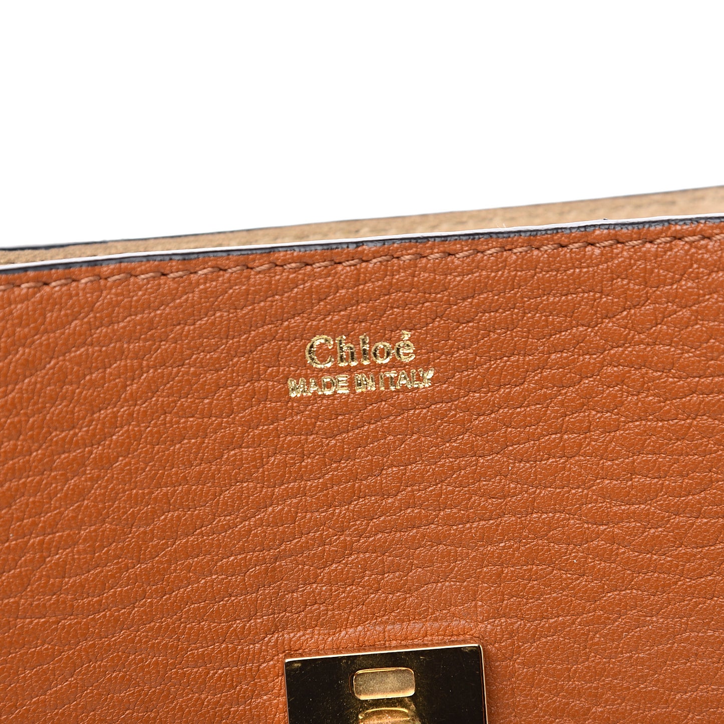 Grained Lambskin Mini Drew Shoulder Bag Caramel