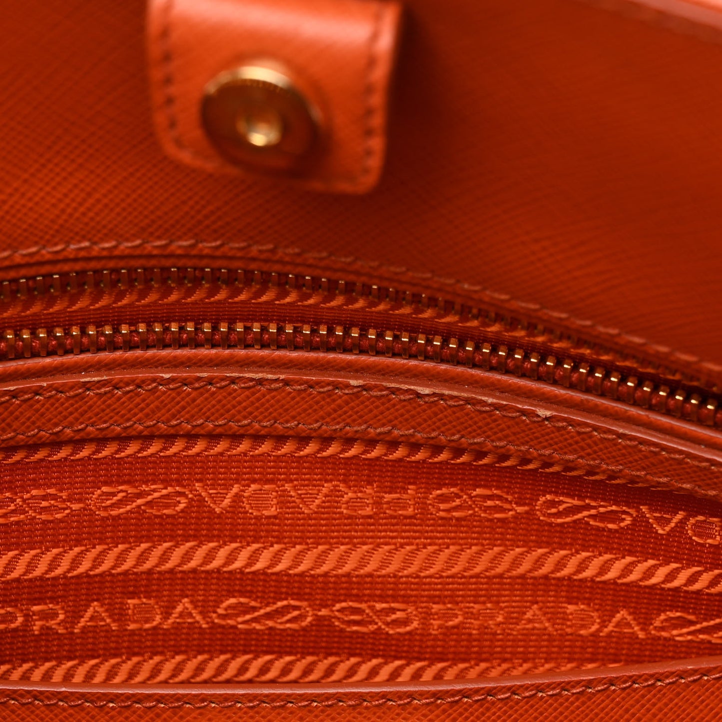 Saffiano Lux Open Medium Promenade Tote Papaya
