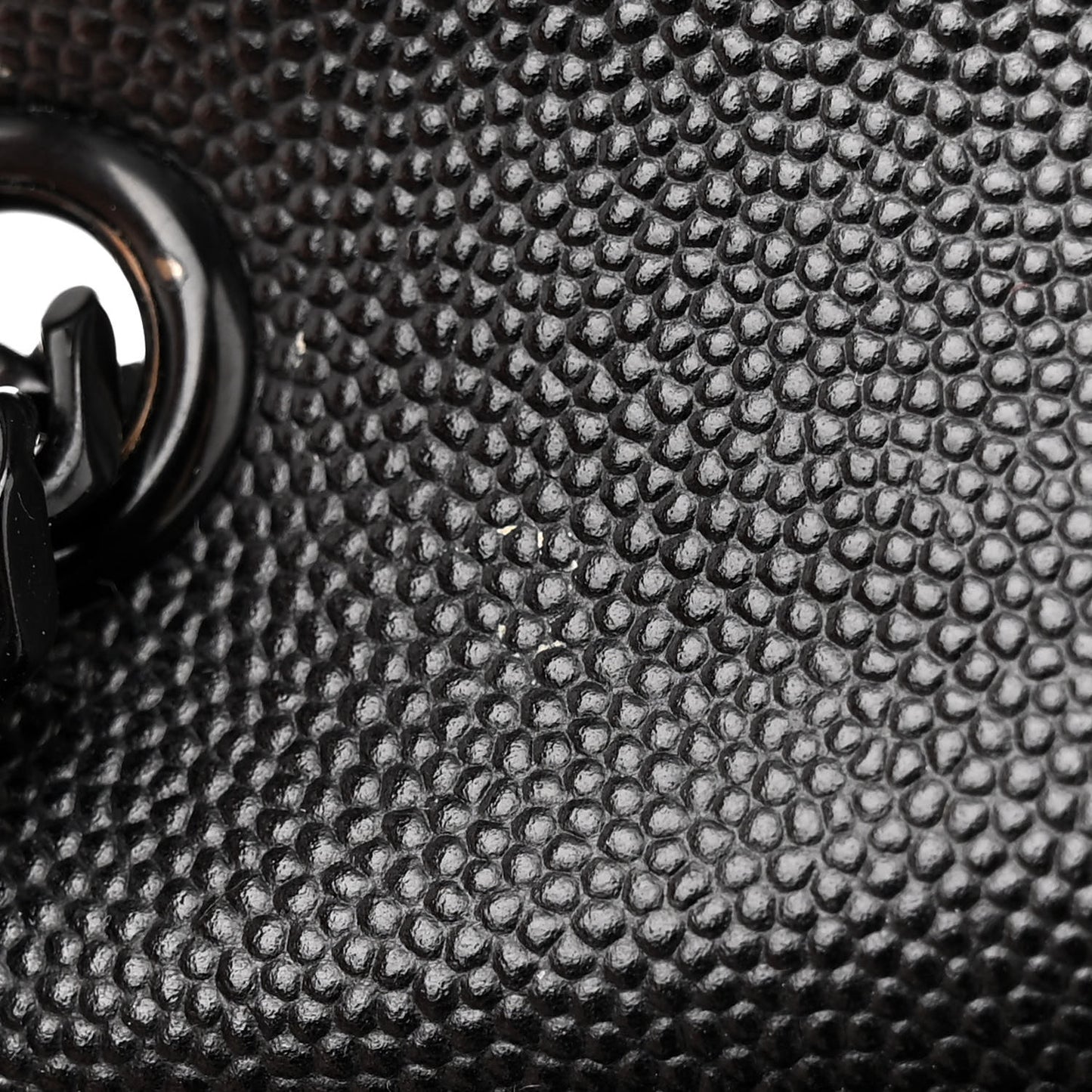 Grain De Poudre Medium Classic Monogram Kate Satchel Black White