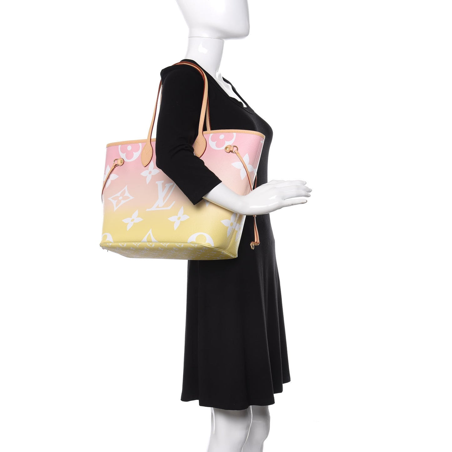 Monogram Giant By The Pool Neverfull MM Light Pink