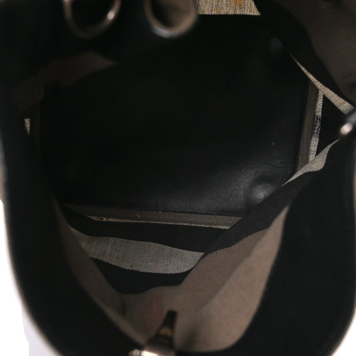 Canvas Mega Check Medium Ashby Hobo Black