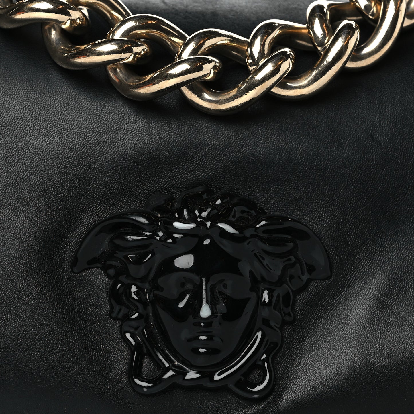 Nappa Palazzo Sultan Shoulder Bag Black
