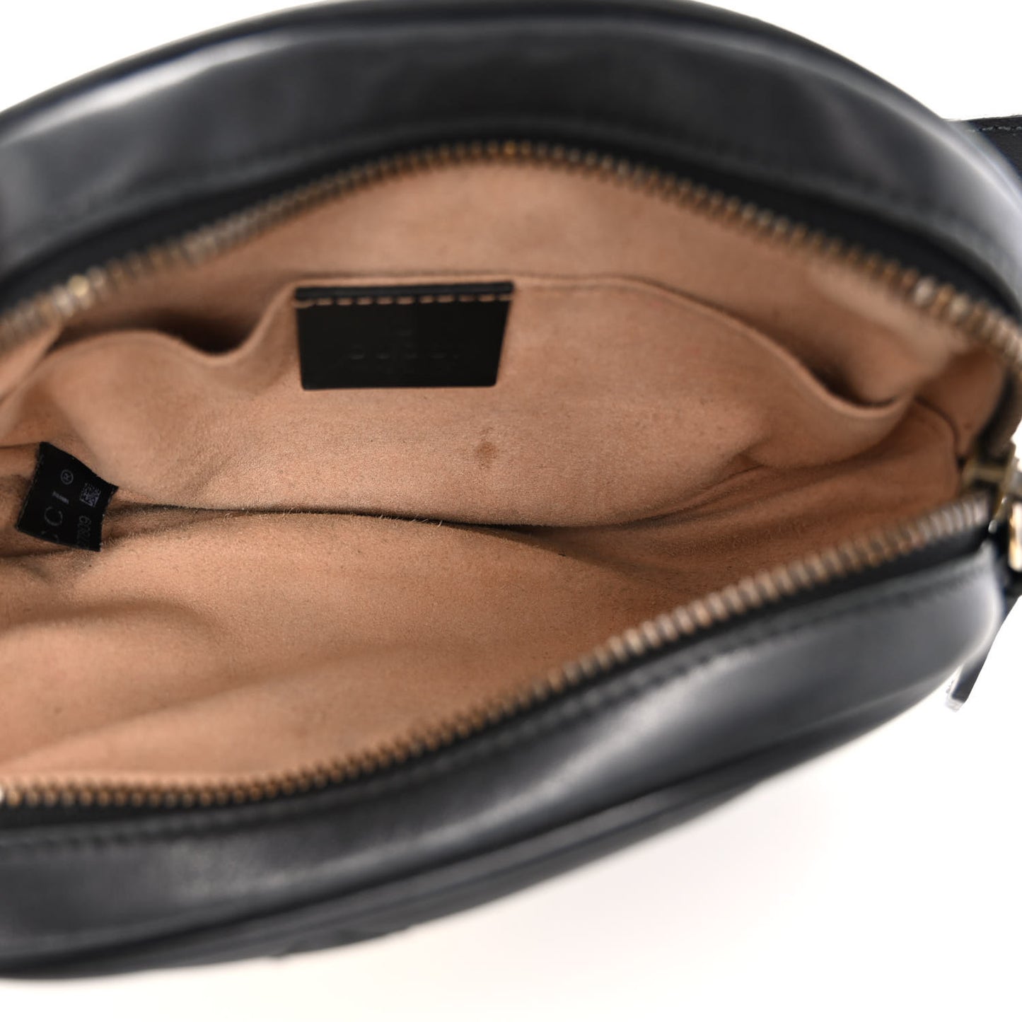 Calfskin Matelasse GG Marmont Belt Bag 75 30 Black