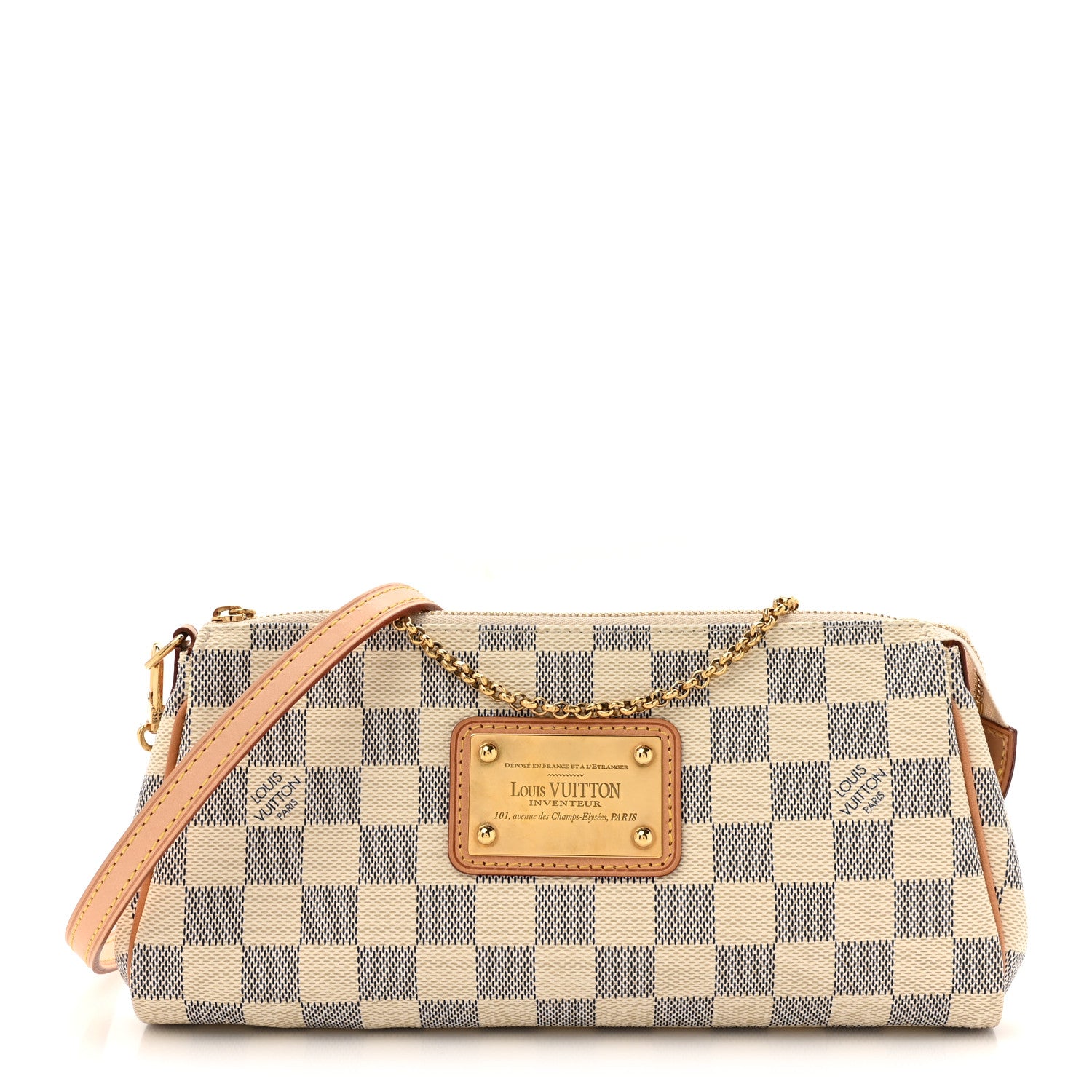 Louis Vuitton Damier Azur Eva Clutch 1 of 9