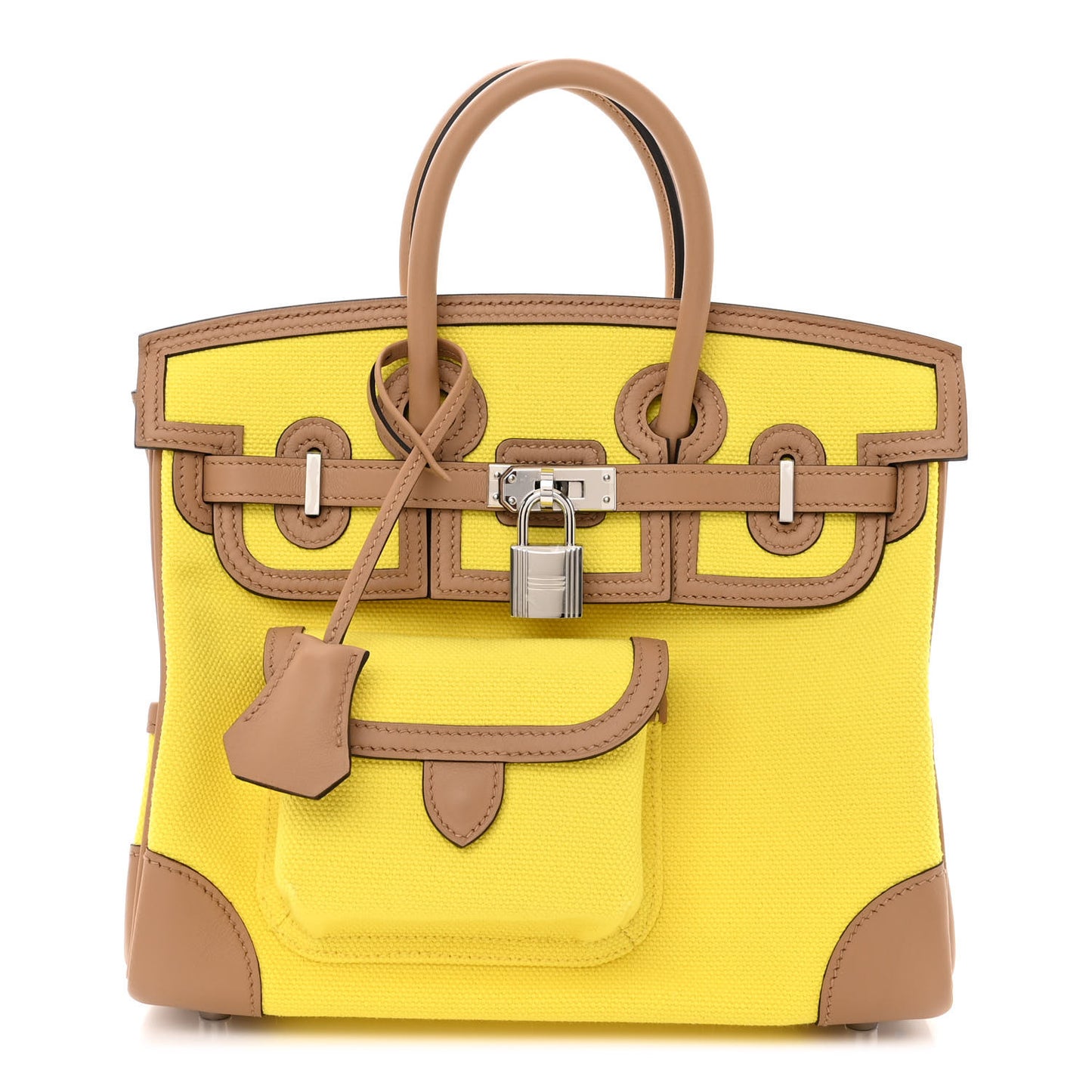 Toile Goeland Swift Cargo Birkin 25 Jaune Citron Chai