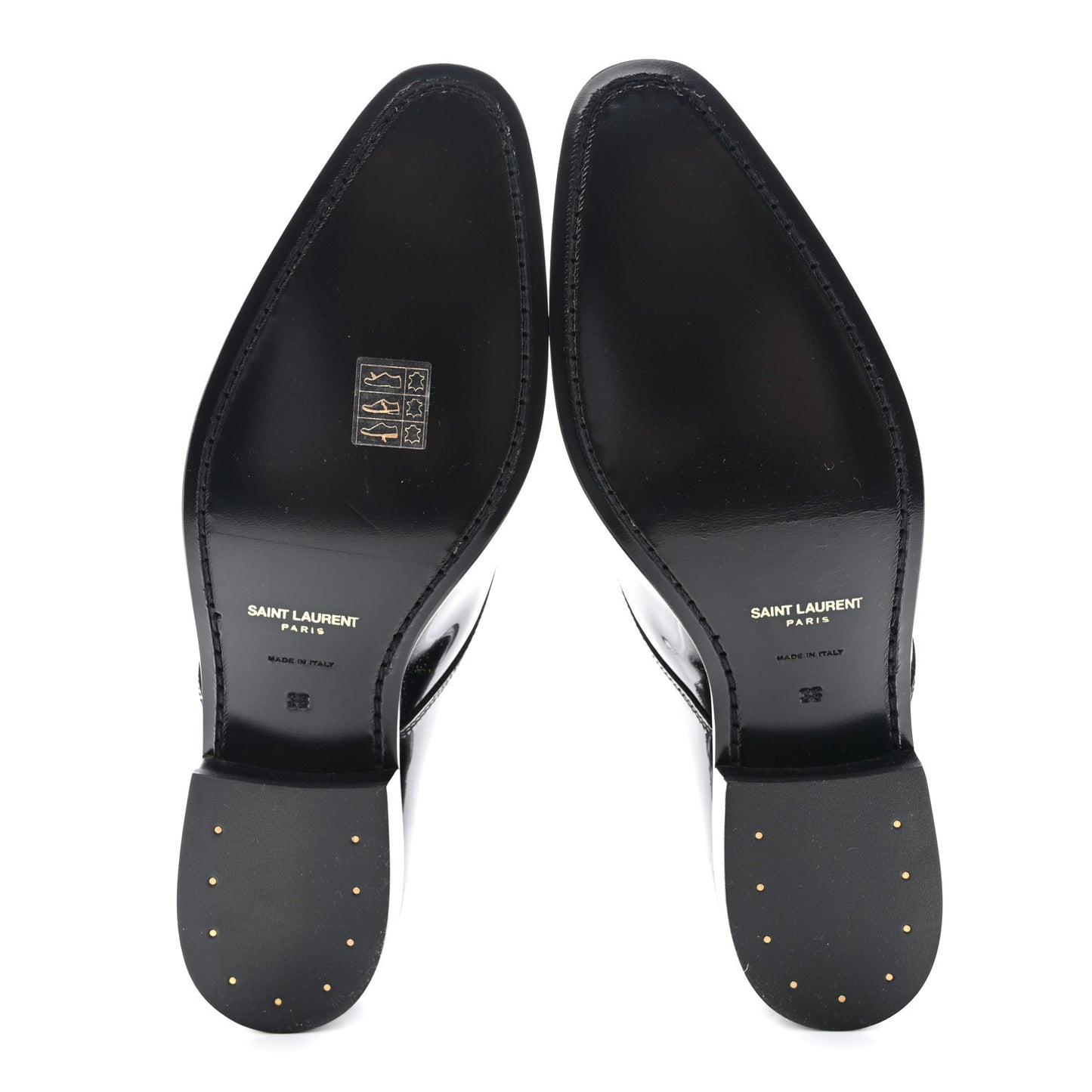 Patent Baltimora Lace Up Derby Shoes 38 Black