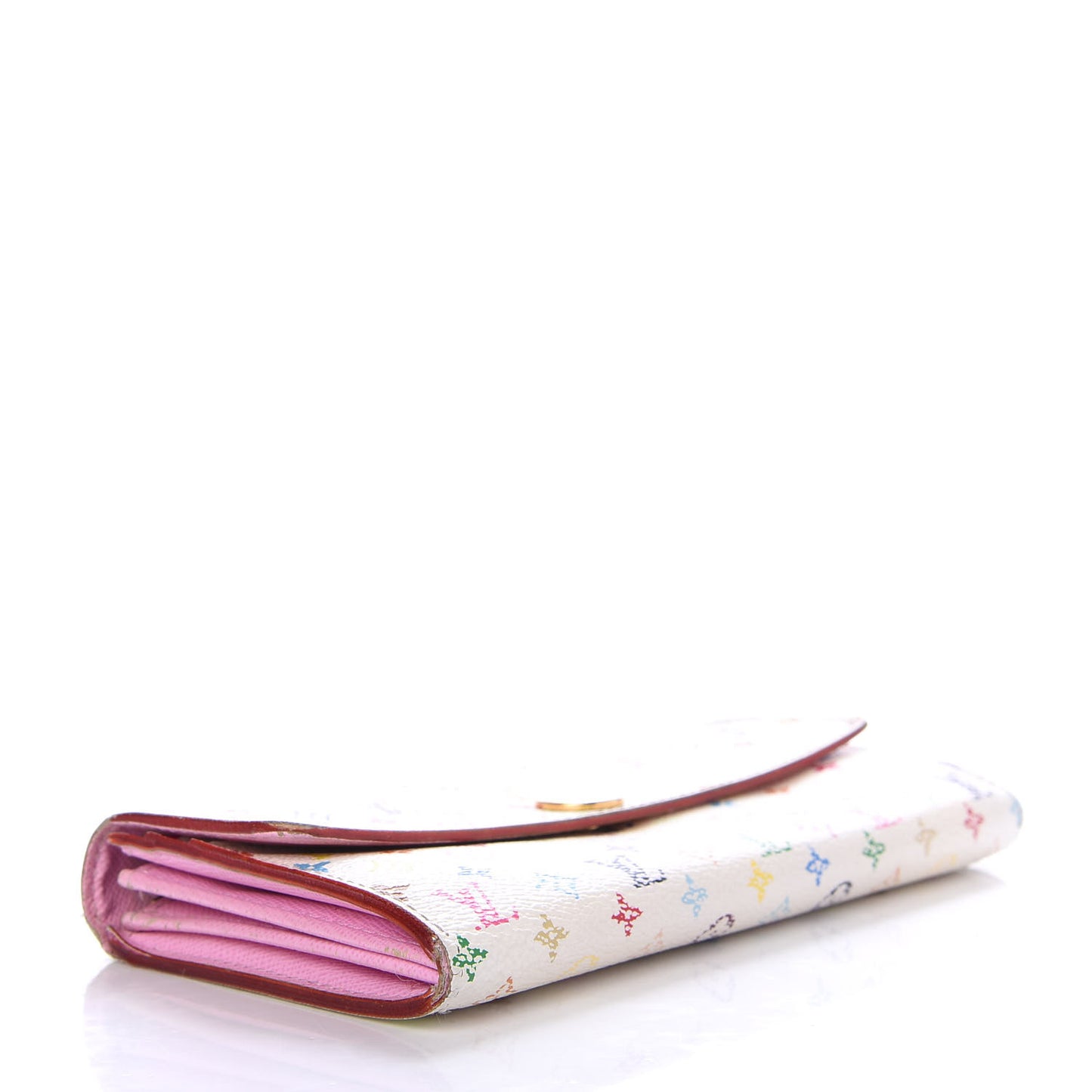 Monogram Multicolor Sarah Wallet White Litchi
