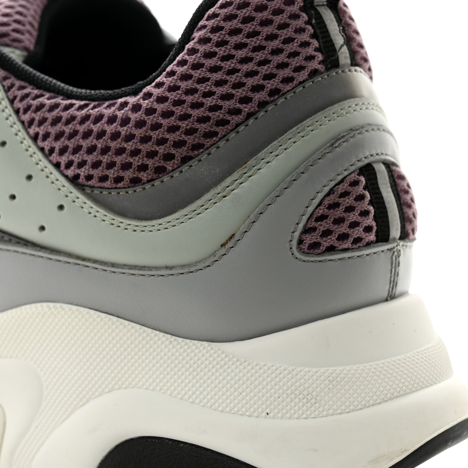Christian Dior Technical Mesh Calfskin Mens B22 Sneakers 45 Cream Lavender 12 of 13