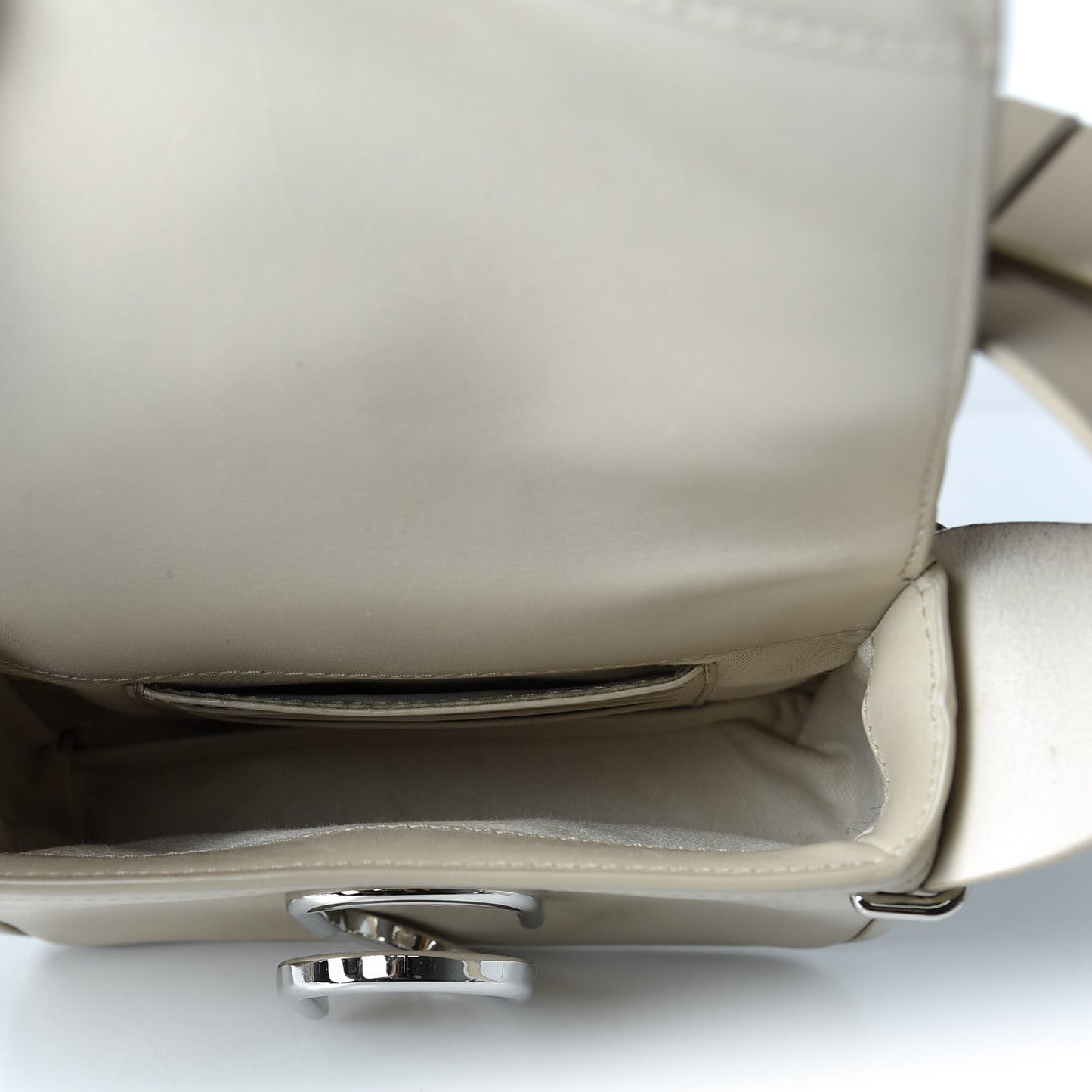 Calfskin Mini Alix Crossbody Bag Off White