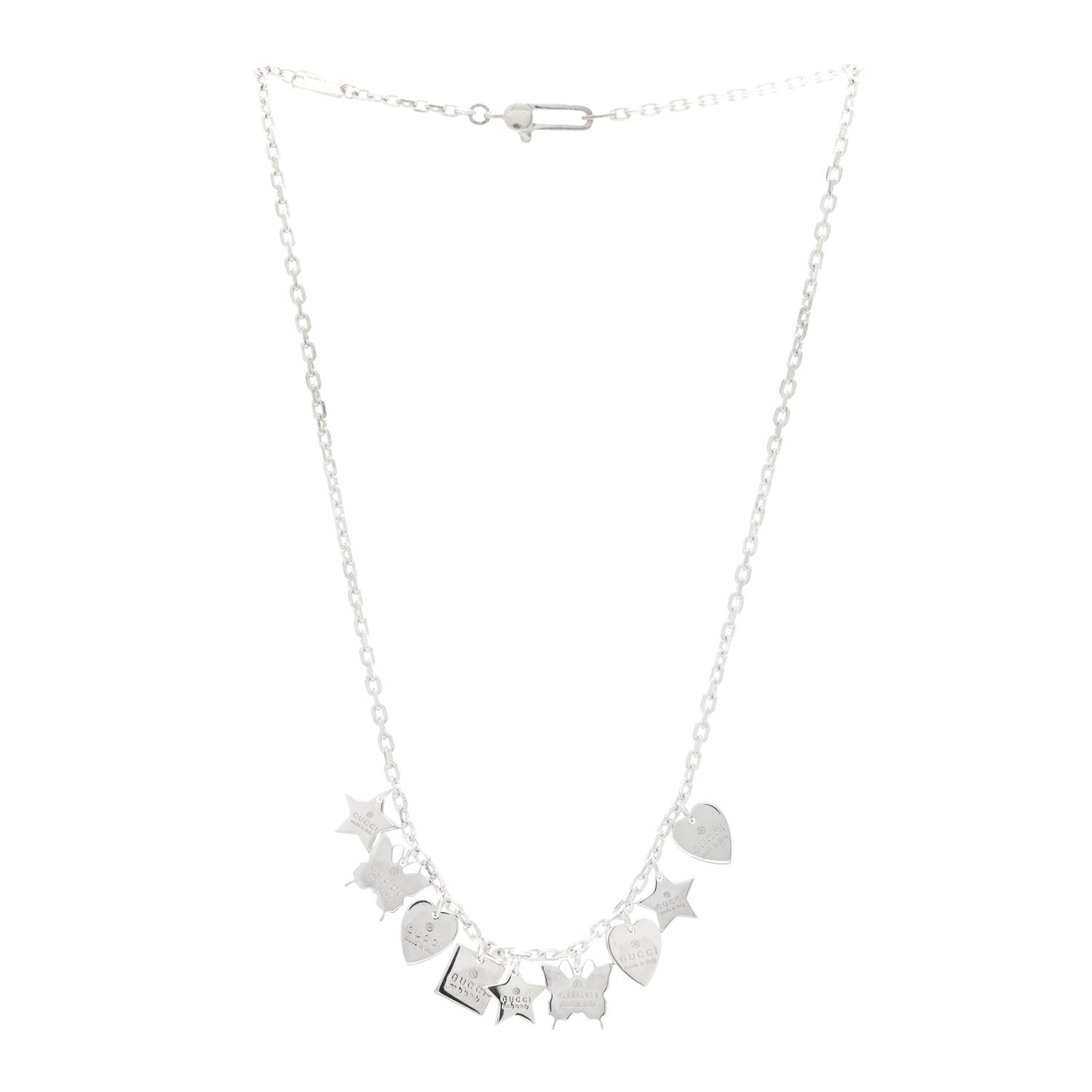 Sterling Silver Trademark Charm Necklace