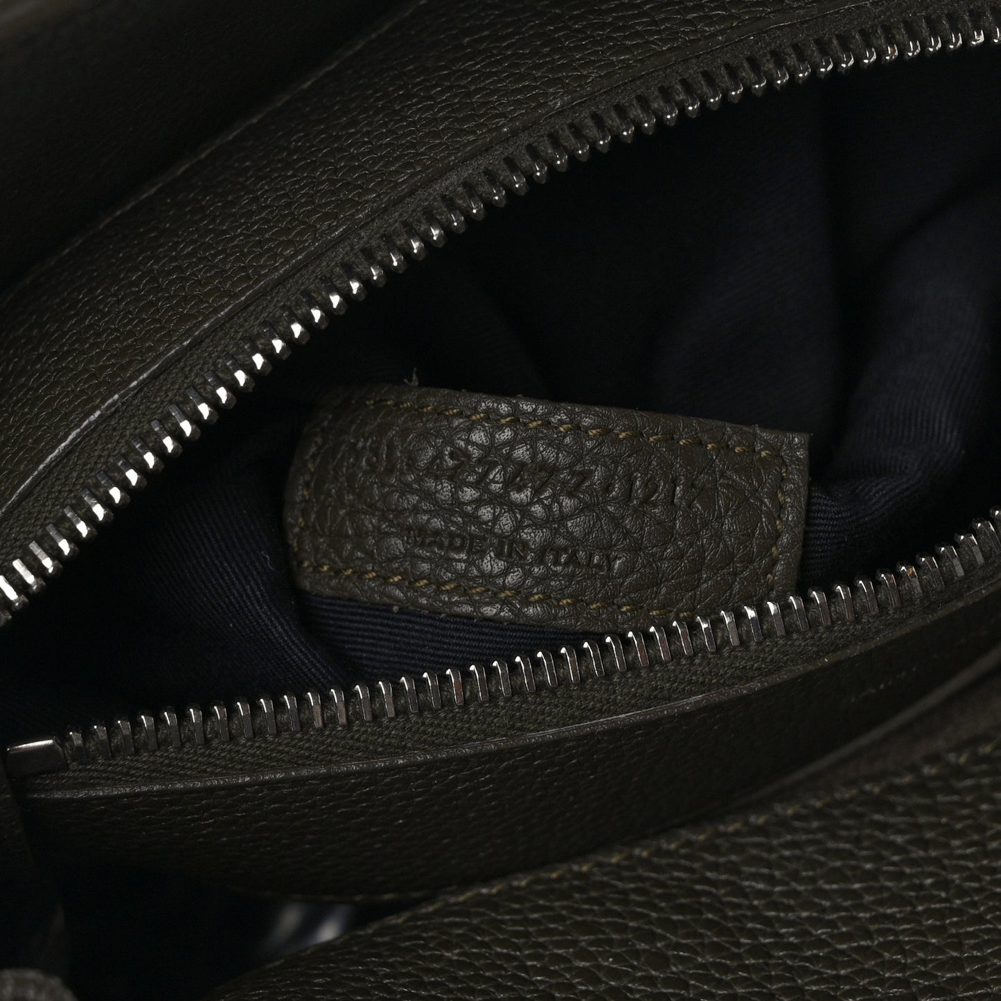 Grained Calfskin Baby Sac De Jour Souple Earth