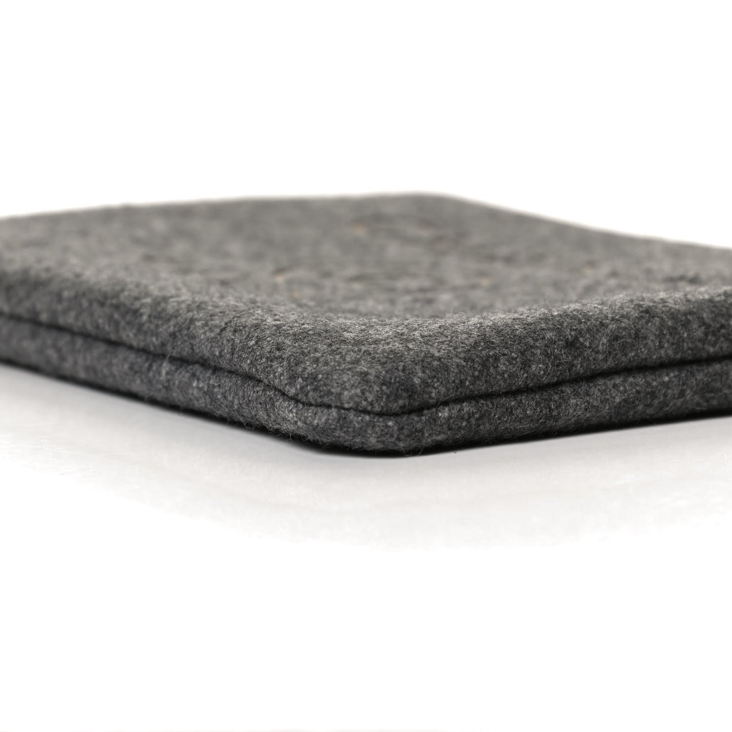 Wool Medium Deauville Cosmetic Pouch Grey