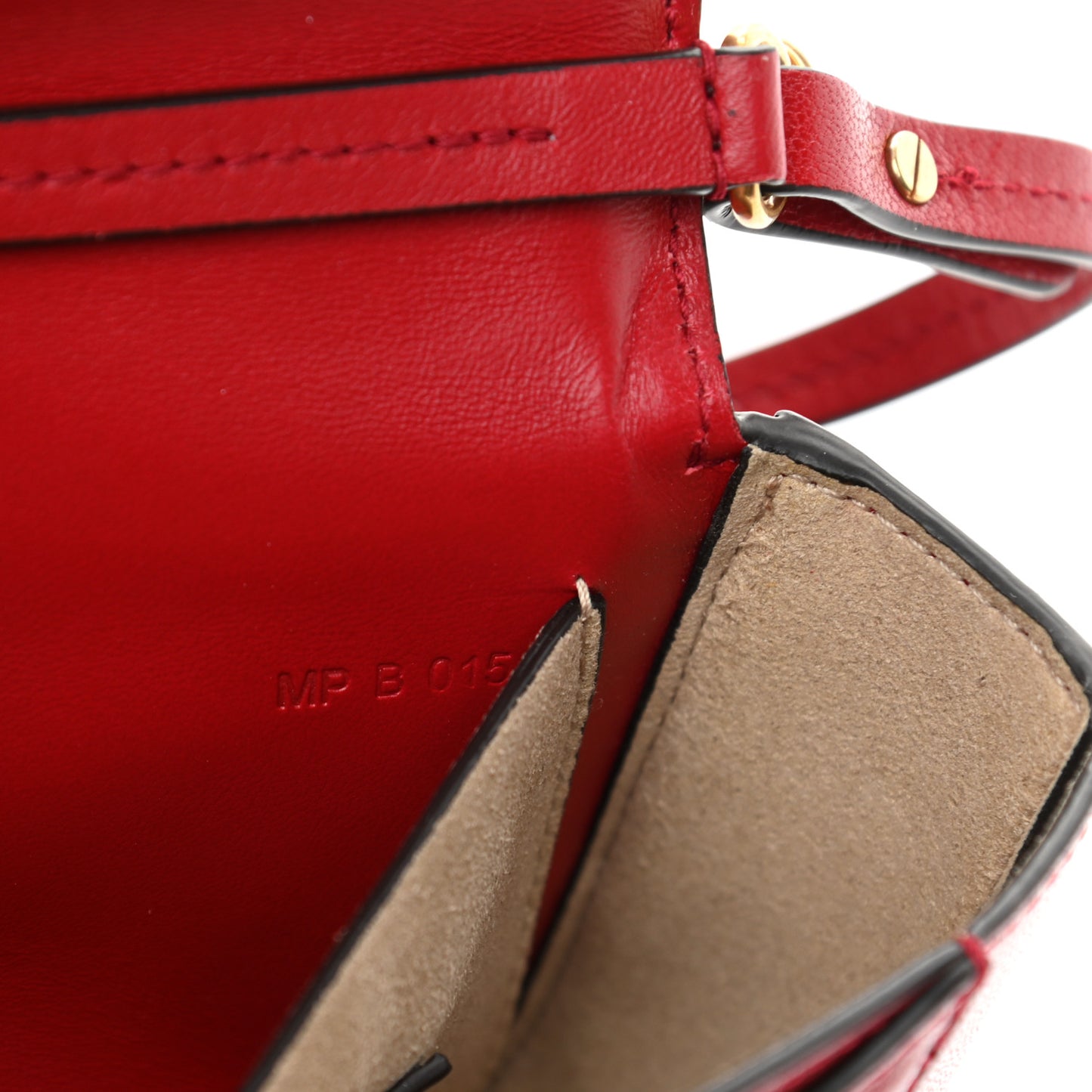 Goatskin Quilted GV3 Mini Pocket Convertible Bag Vermillon