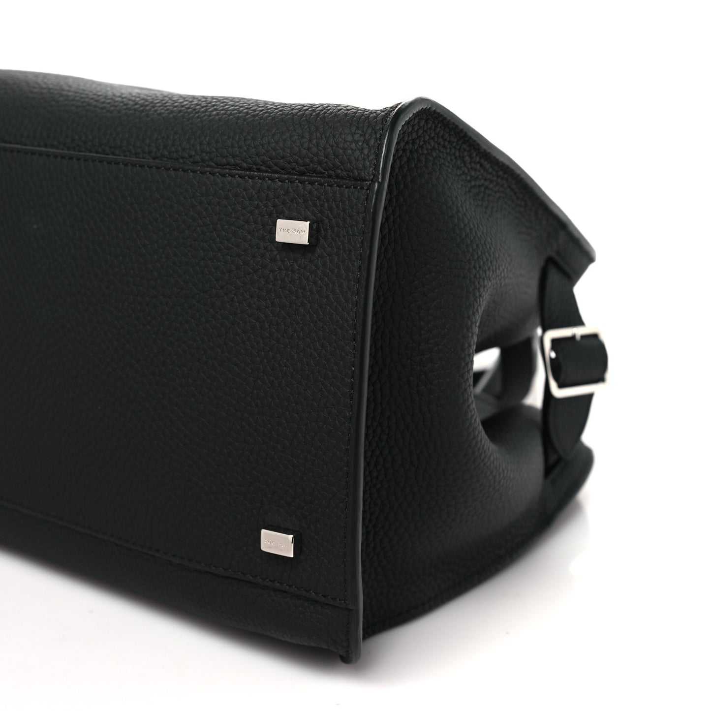 Matte Grained Calfskin Soft Margaux 12 Black