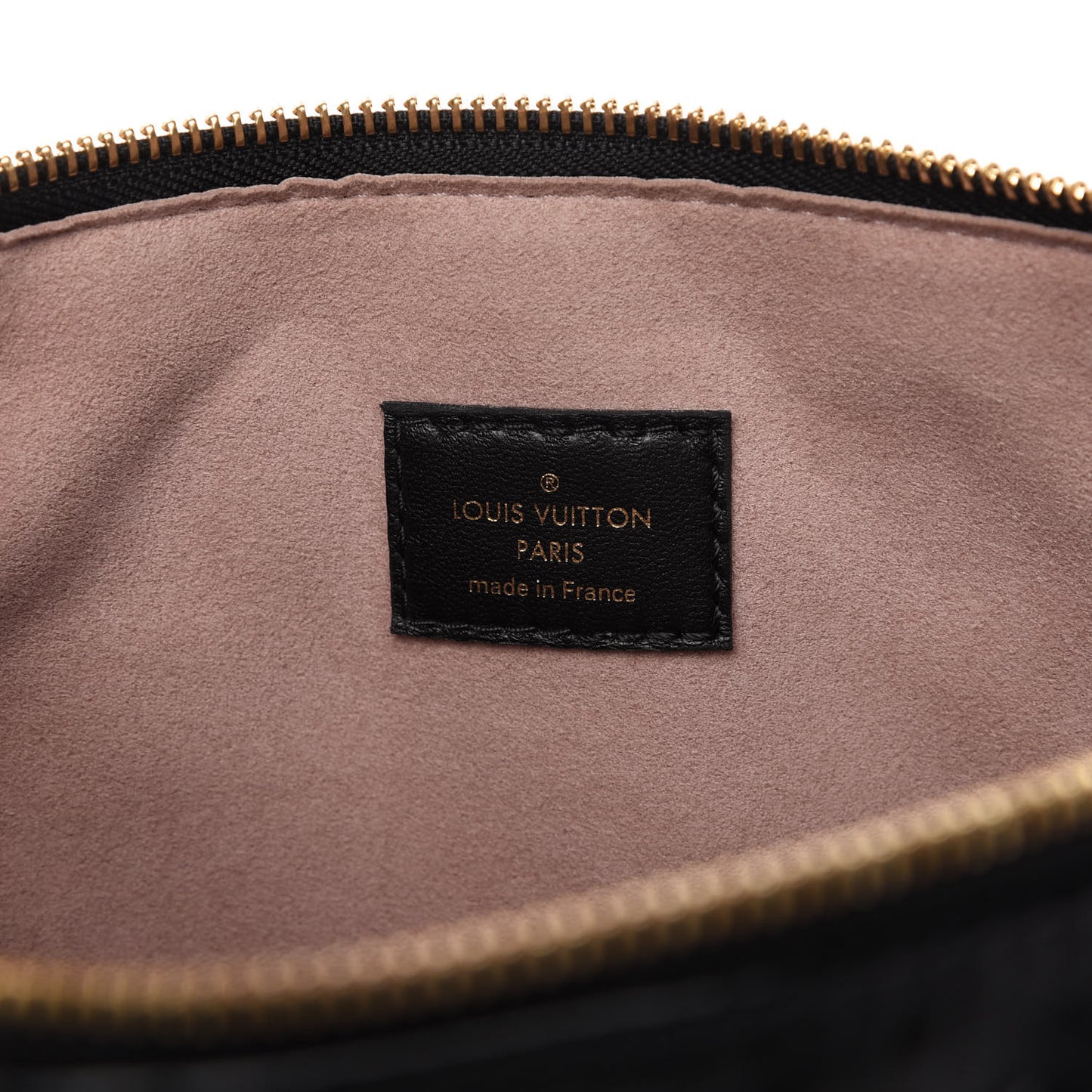 Lambskin Embossed Monogram Coussin PM Black