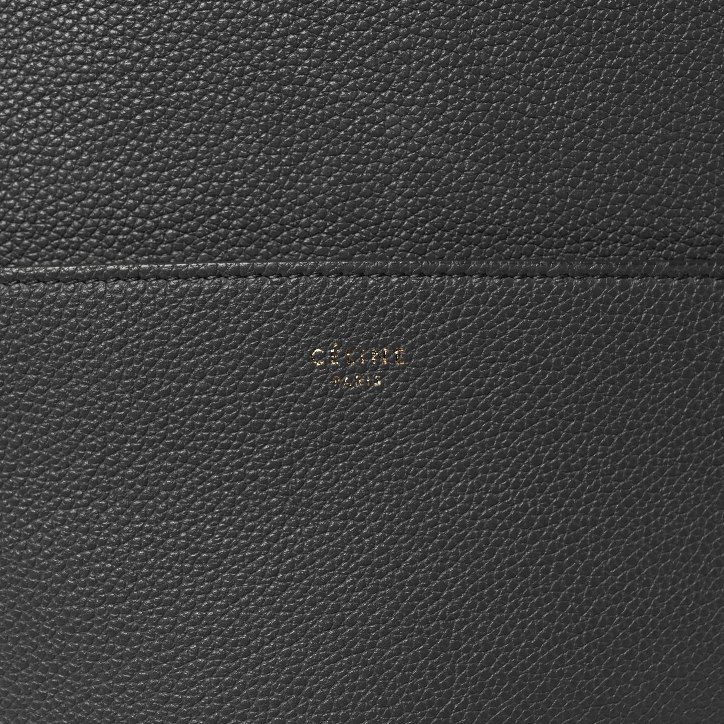 Soft Grained Calfskin Sangle Bucket Bag Kohl