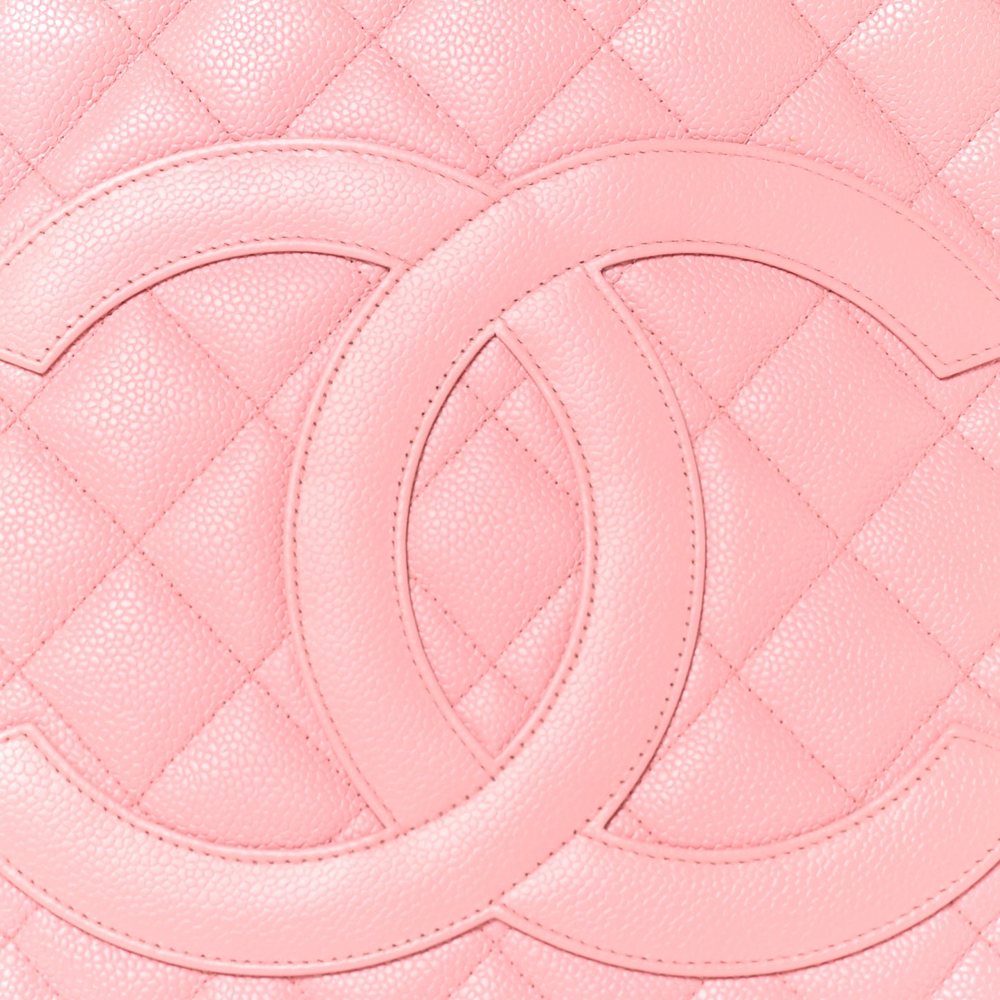 Caviar Medallion CC Tote Light Pink