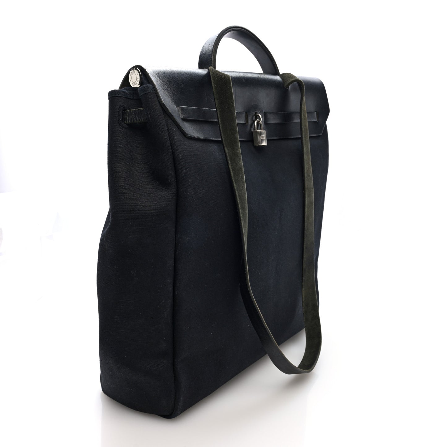 Toile Vache Calfskin Herbag 40 GM Black
