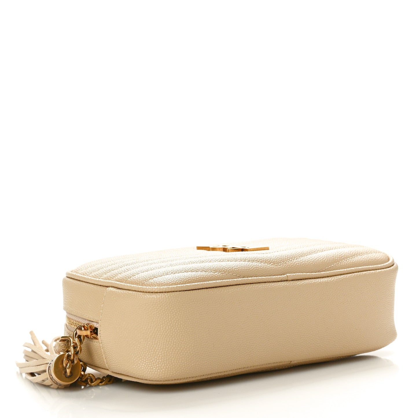 Grain De Poudre Matelasse Monogram Mini Lou Camera Bag Dark Beige