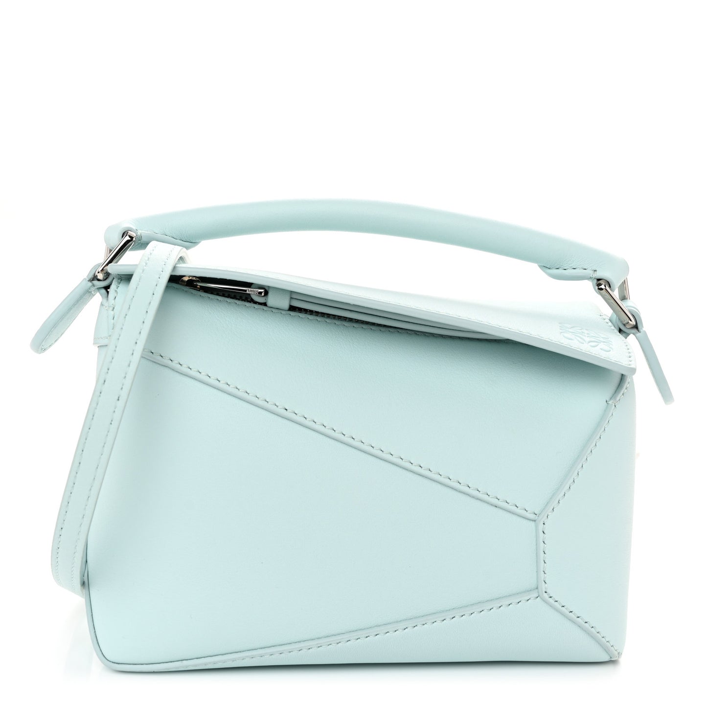 Calfskin Mini Puzzle Edge Bag Iceberg