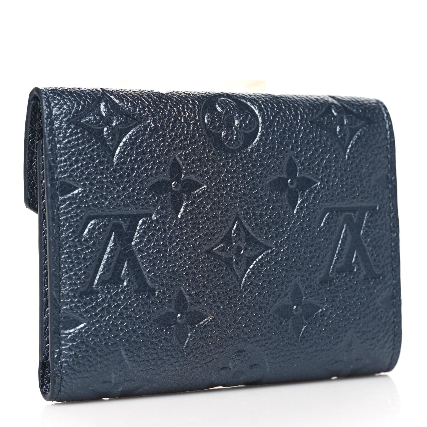 Empreinte Monogram Flower Victorine Wallet Navy Blue
