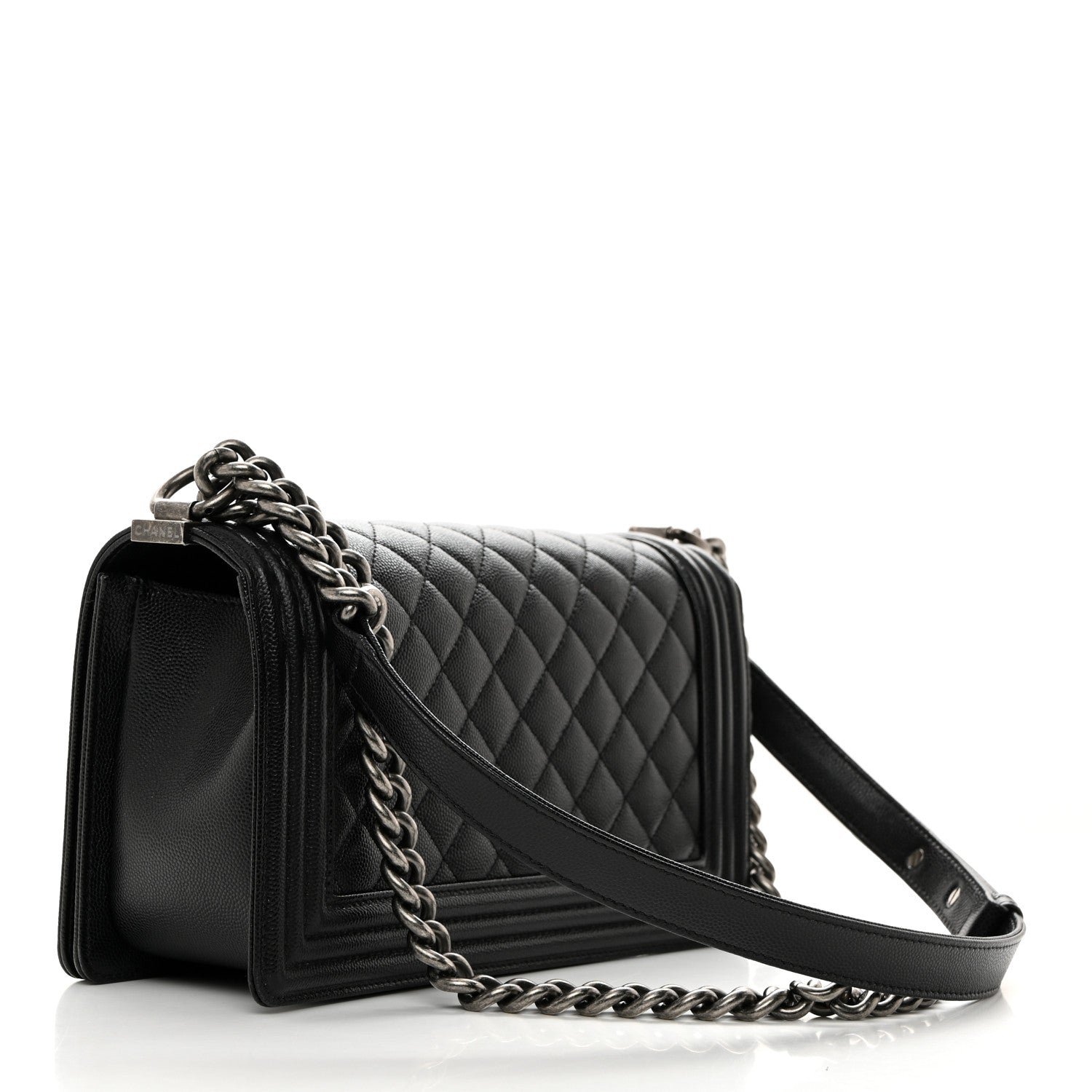 Chanel Caviar Quilted Medium Boy Flap Black 3 of 11
