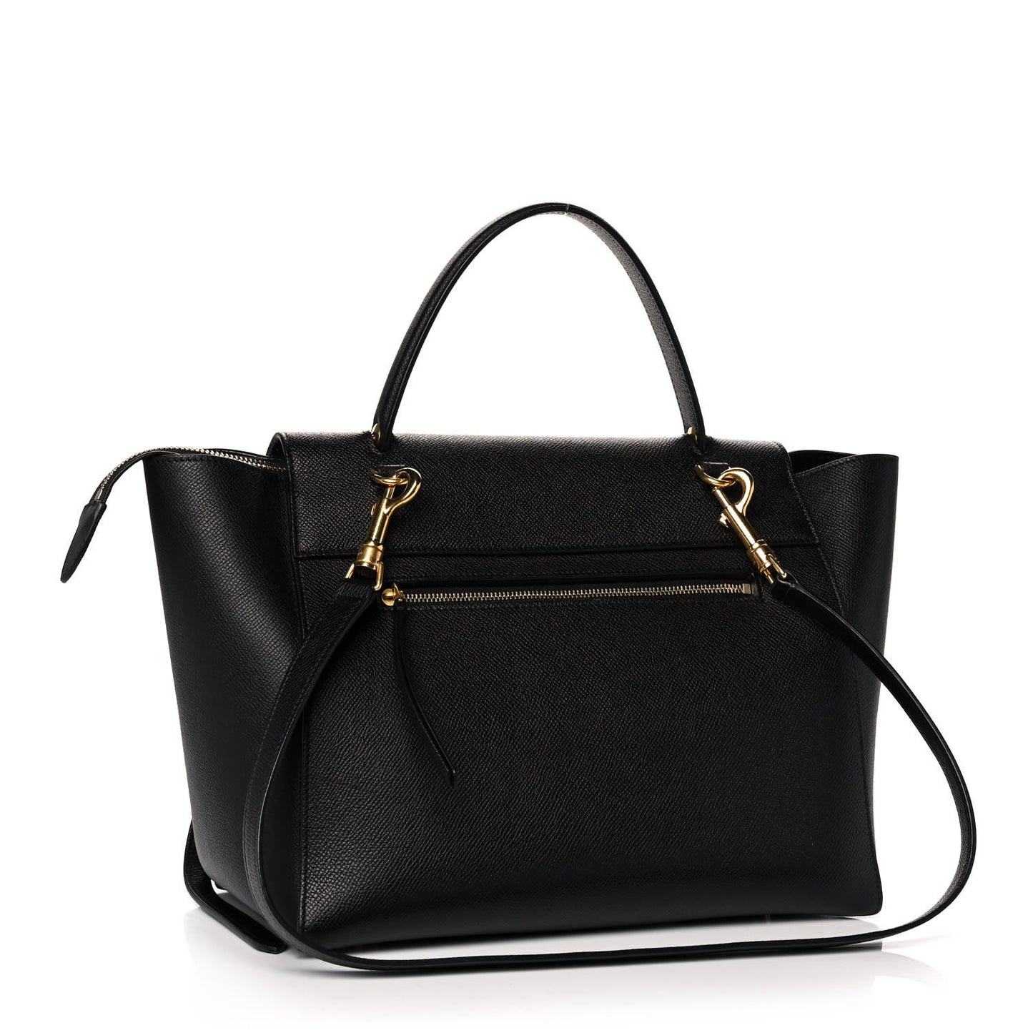 Grained Calfskin Mini Belt Bag Black
