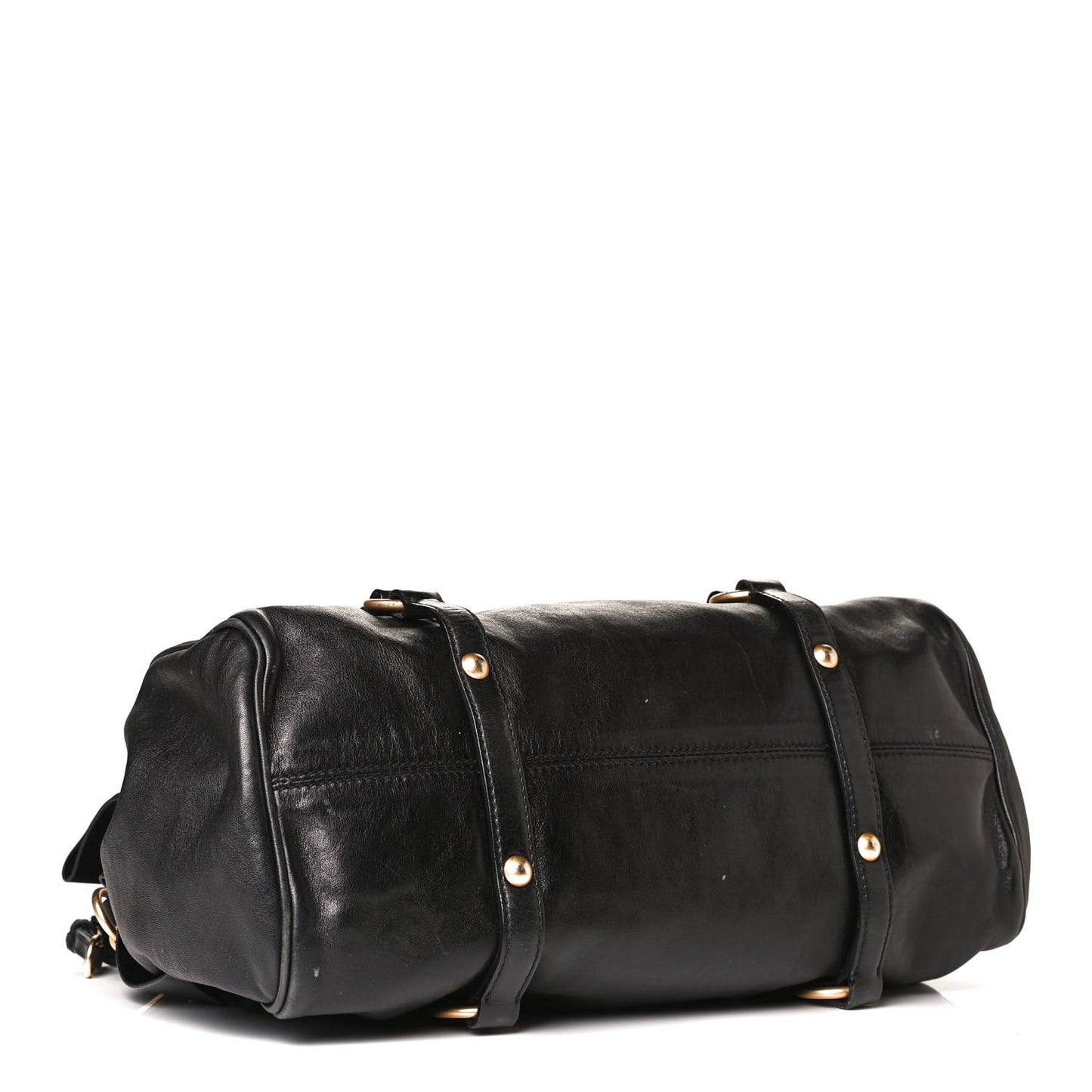 Vitello Lux Bow Tote Black