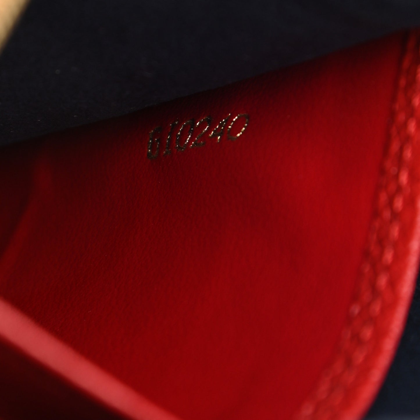 Empreinte Double Zip Pochette Marine Rouge