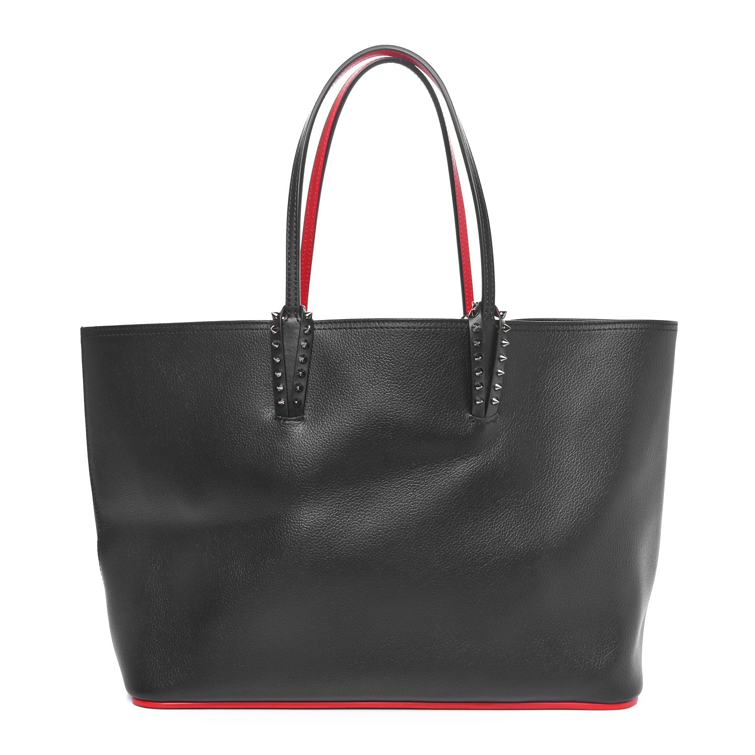 Christian Louboutin Calfskin Empire Spikes East West Cabata Tote Black 1 of 10