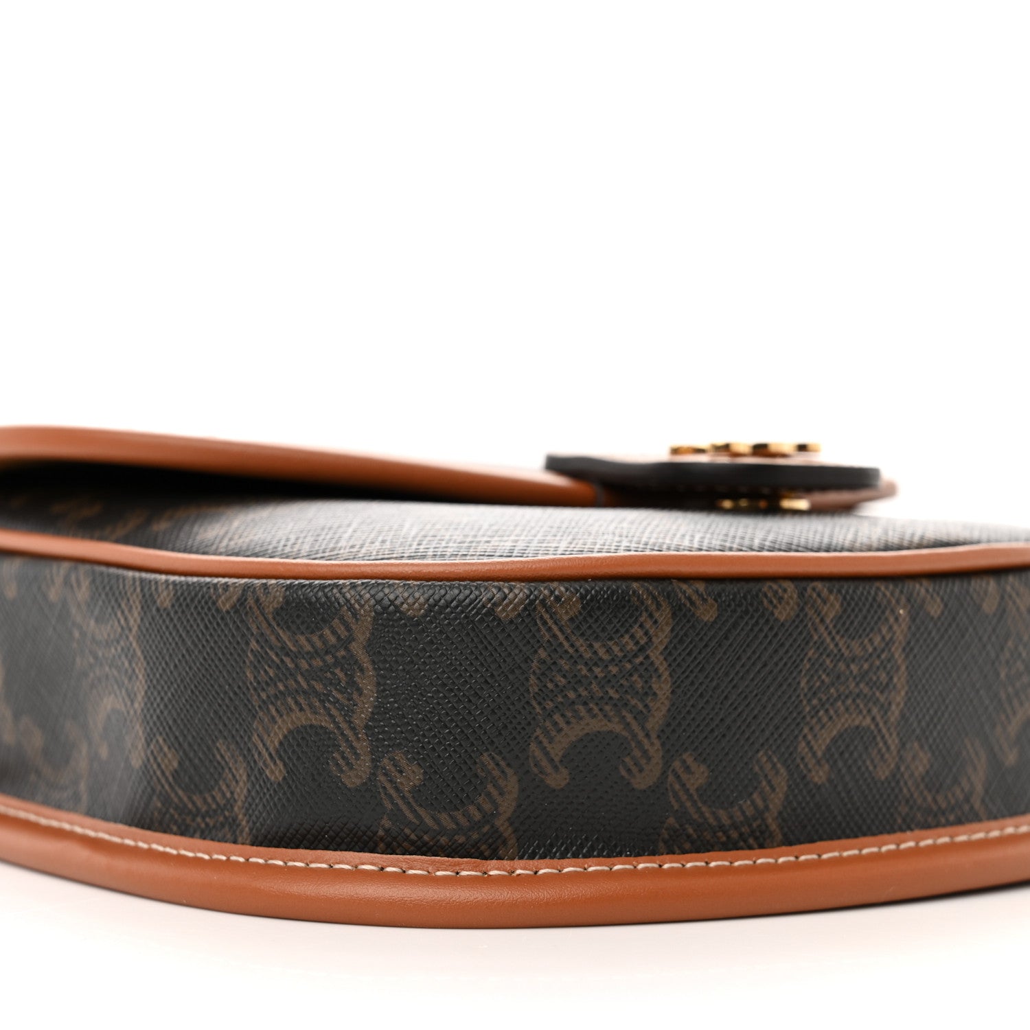 Celine Canvas Calfskin Triomphe Mini Besace Tan 9 of 11