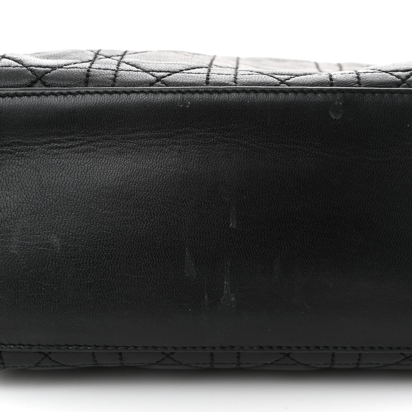 Lambskin Cannage Medium Lady Dior Black