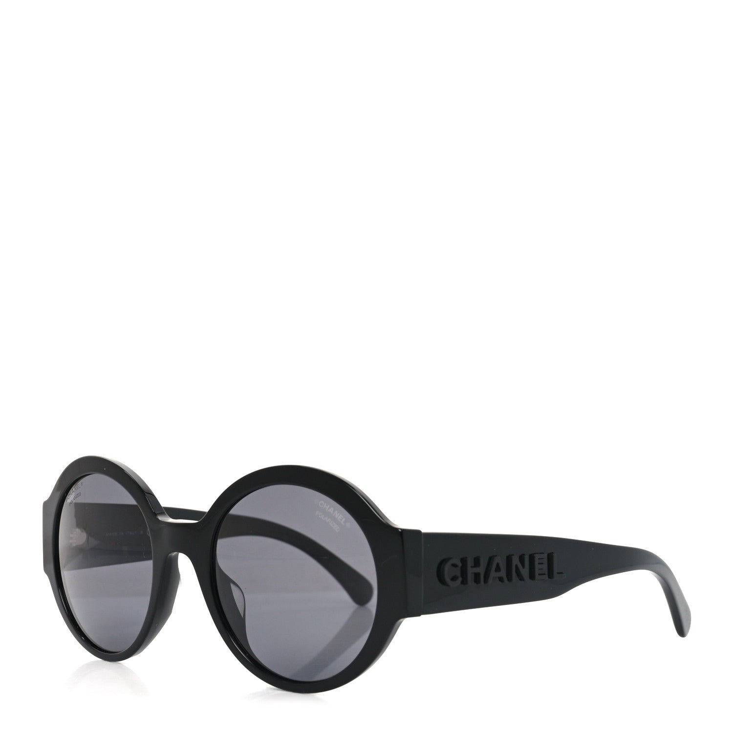 CHANEL サングラス 5410-A Chanel Acetate Polarized Round Sunglasses 5410-A Black 1812002