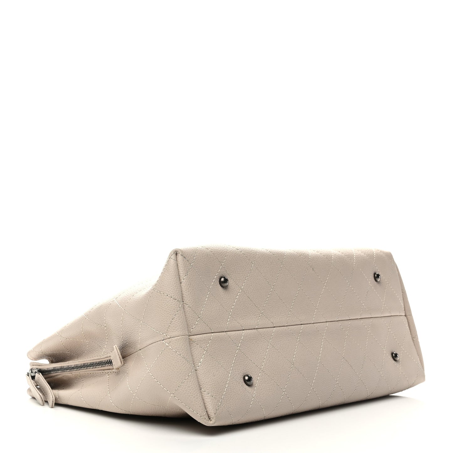 Grained Vegetal Calfskin Urban Shopping Tote Light Beige