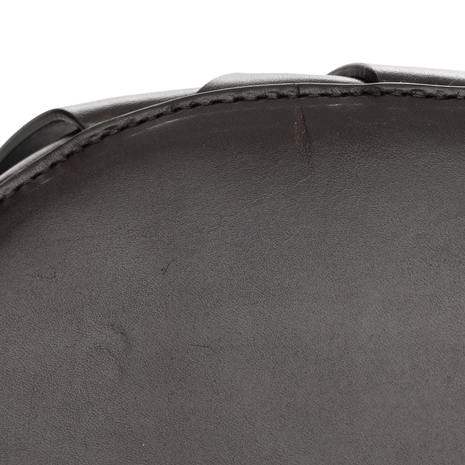 Bottega Veneta Calfskin V Woven Drawstring Tote Dark Brown 10 of 10