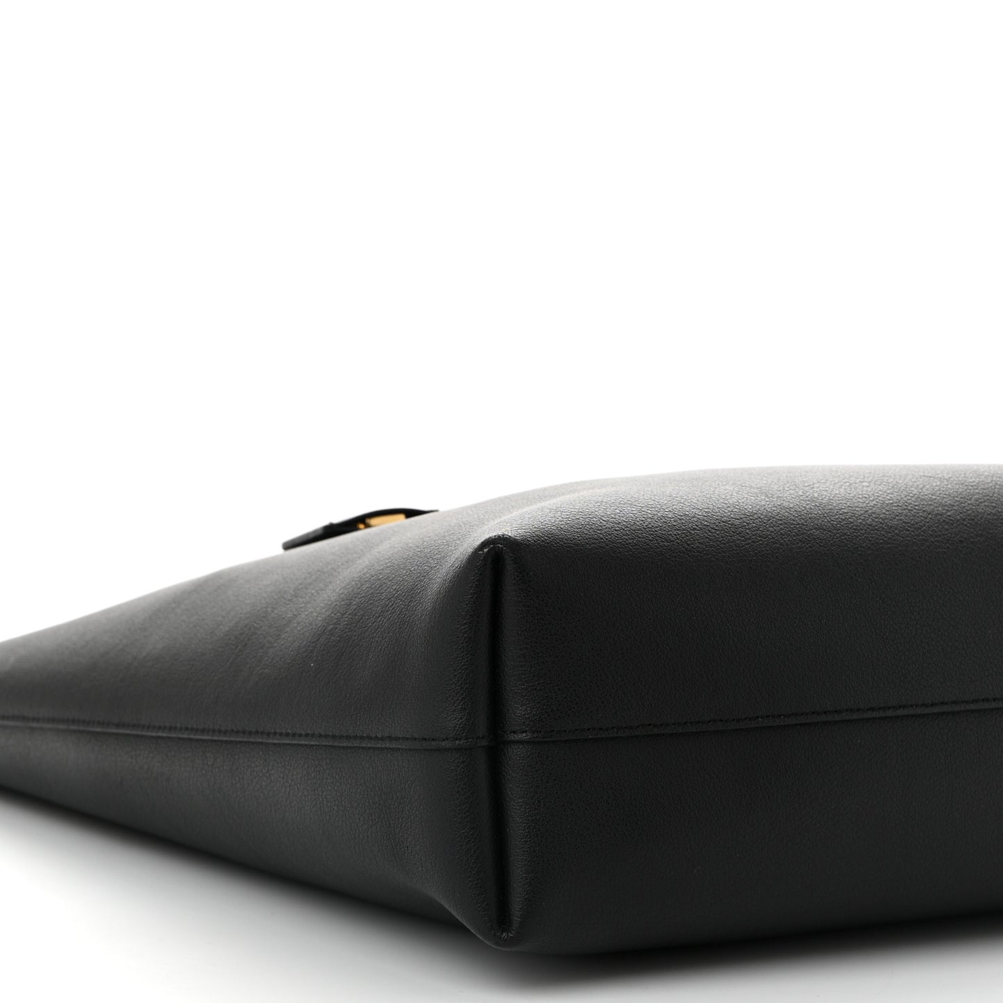 Calfskin North-South Shopping Tote Black