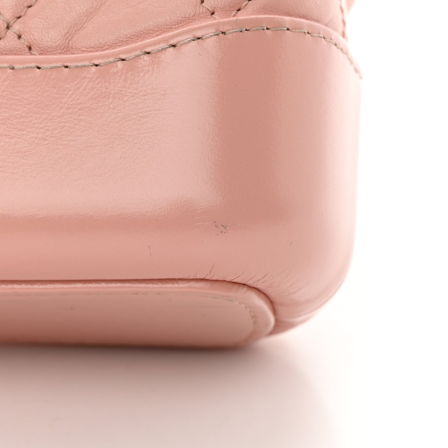 Aged Calfskin Quilted Small Gabrielle Hobo Pink