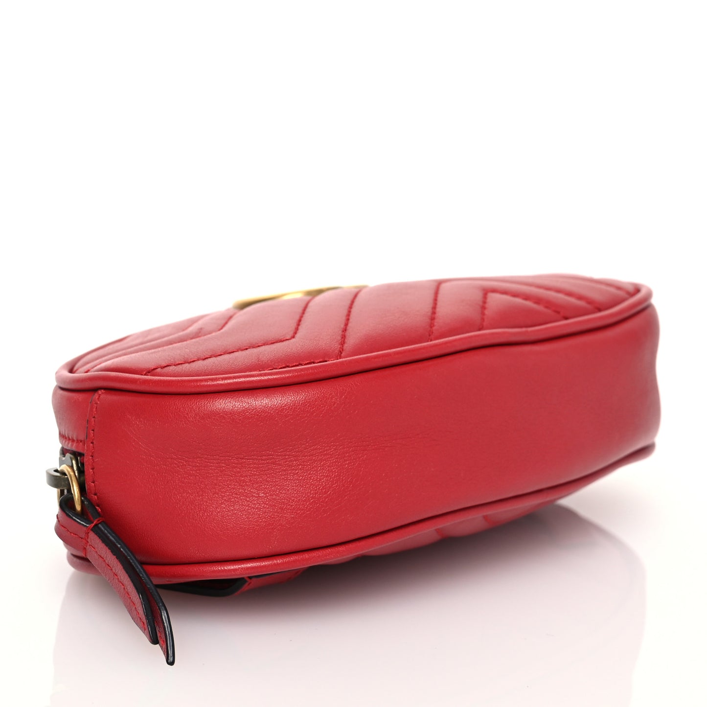 Calfskin Matelasse GG Marmont Belt Bag 75 30 Hibiscus Red