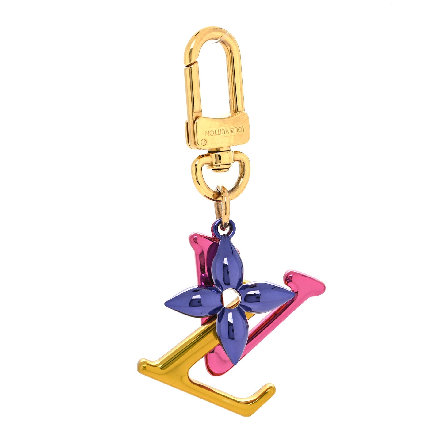 LV New Wave Bag Charm Key Holder Multicolor